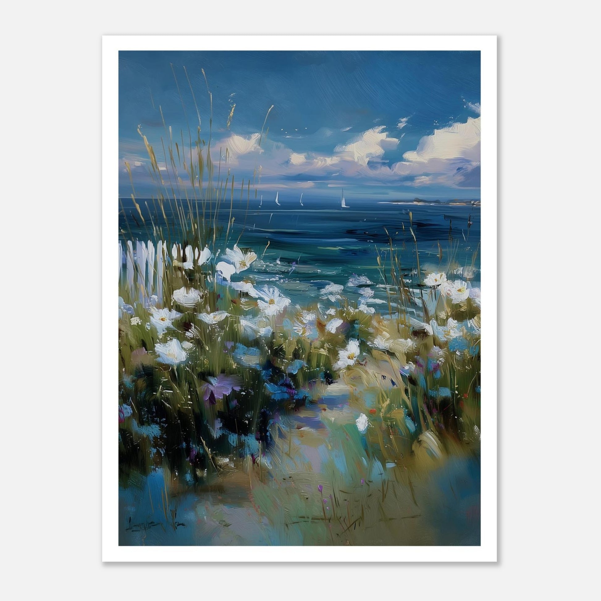 MYSTBIT ART | Floral Tide Art Print Wall Art