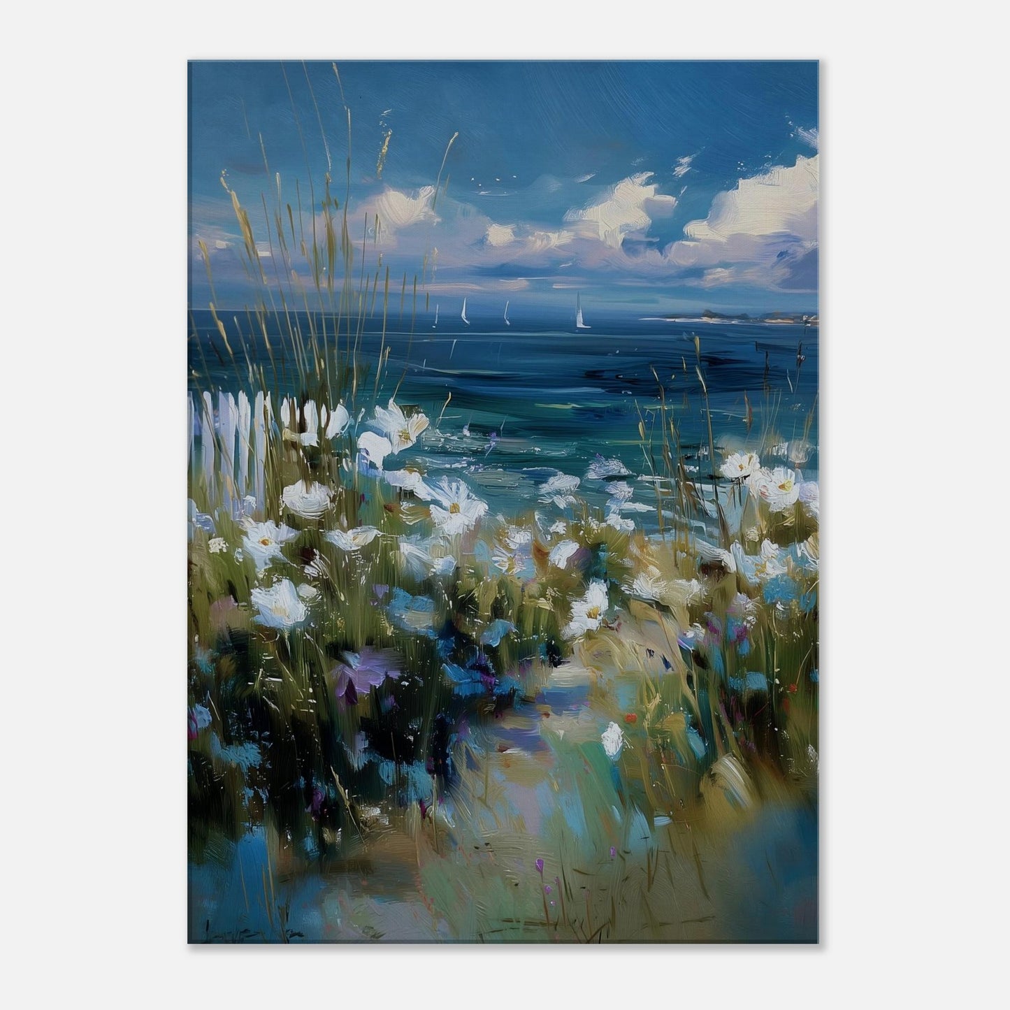 MYSTBIT ART | Floral Tide Canvas Print Wall Art