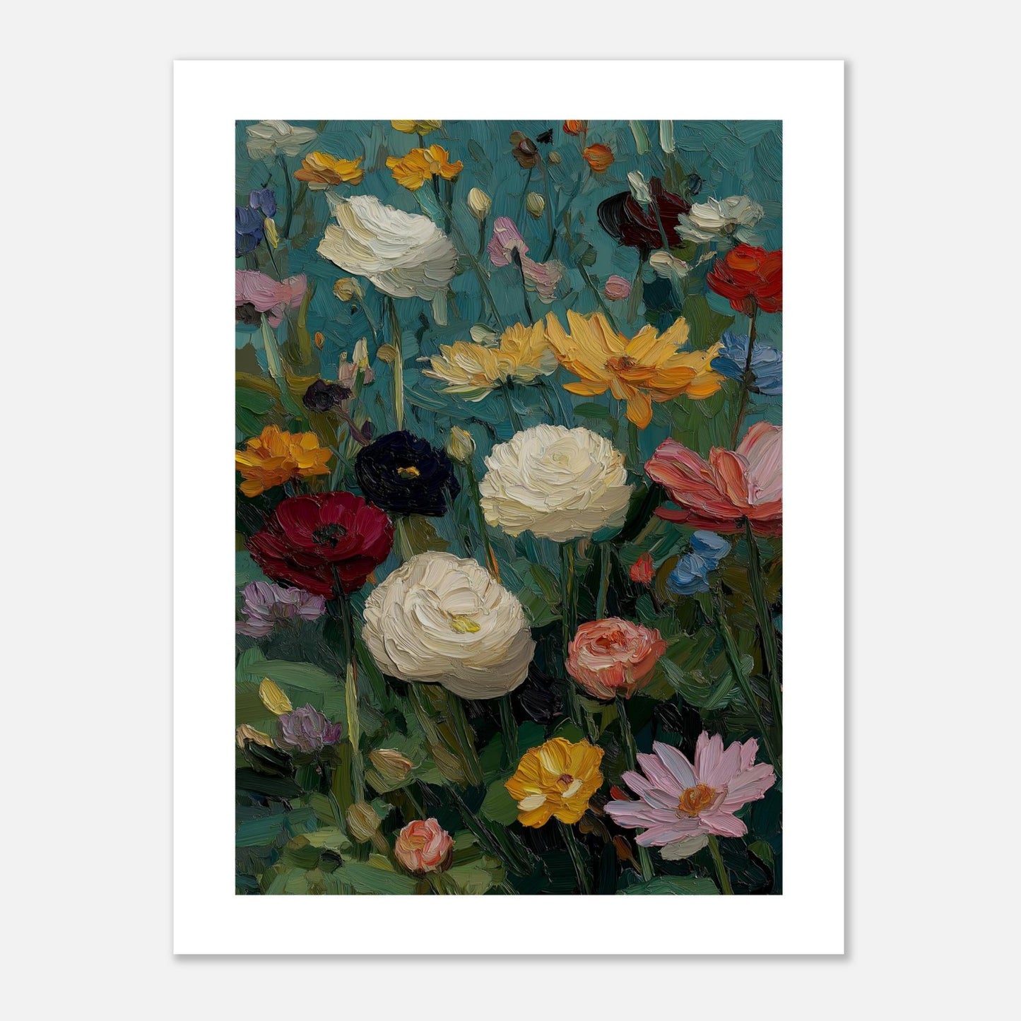 MYSTBIT ART | Flower Meadow No1 Art Print Wall Art