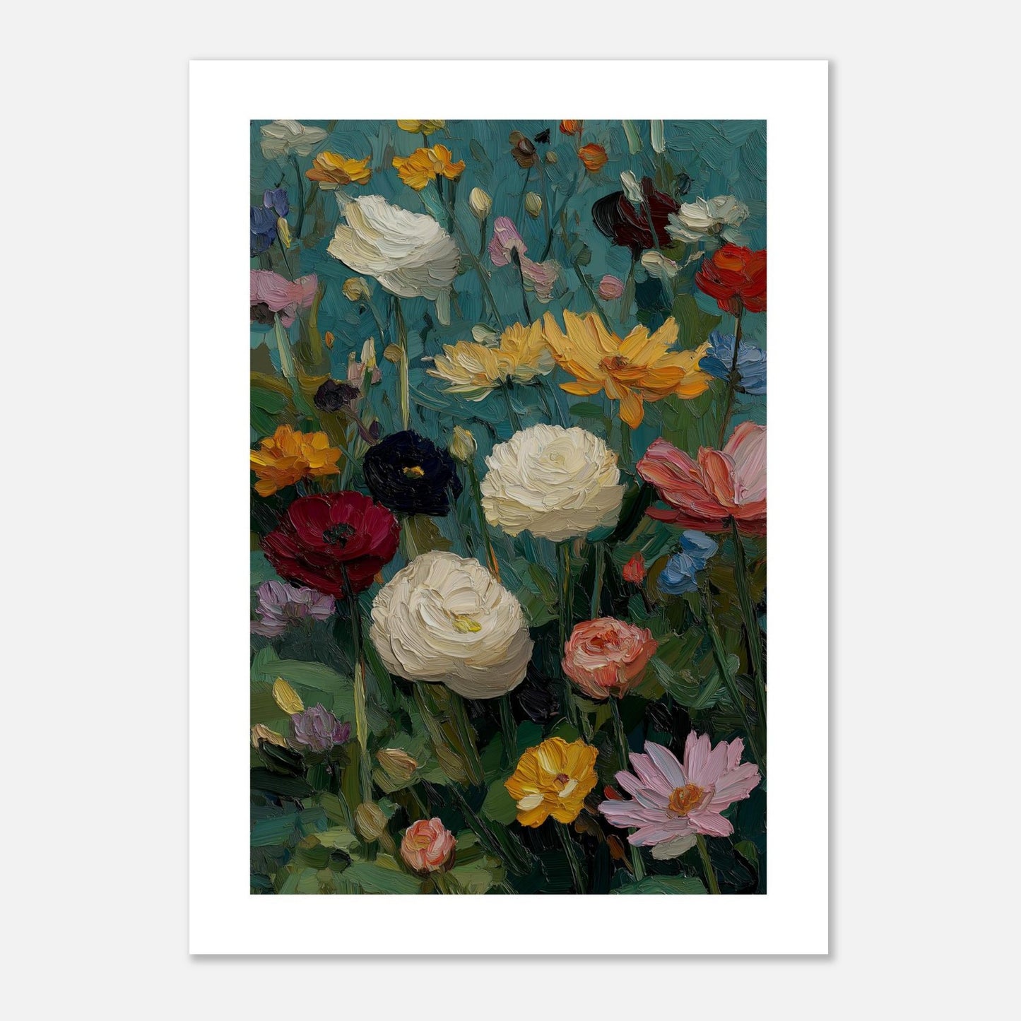 MYSTBIT ART | Flower Meadow No1 Art Print Wall Art