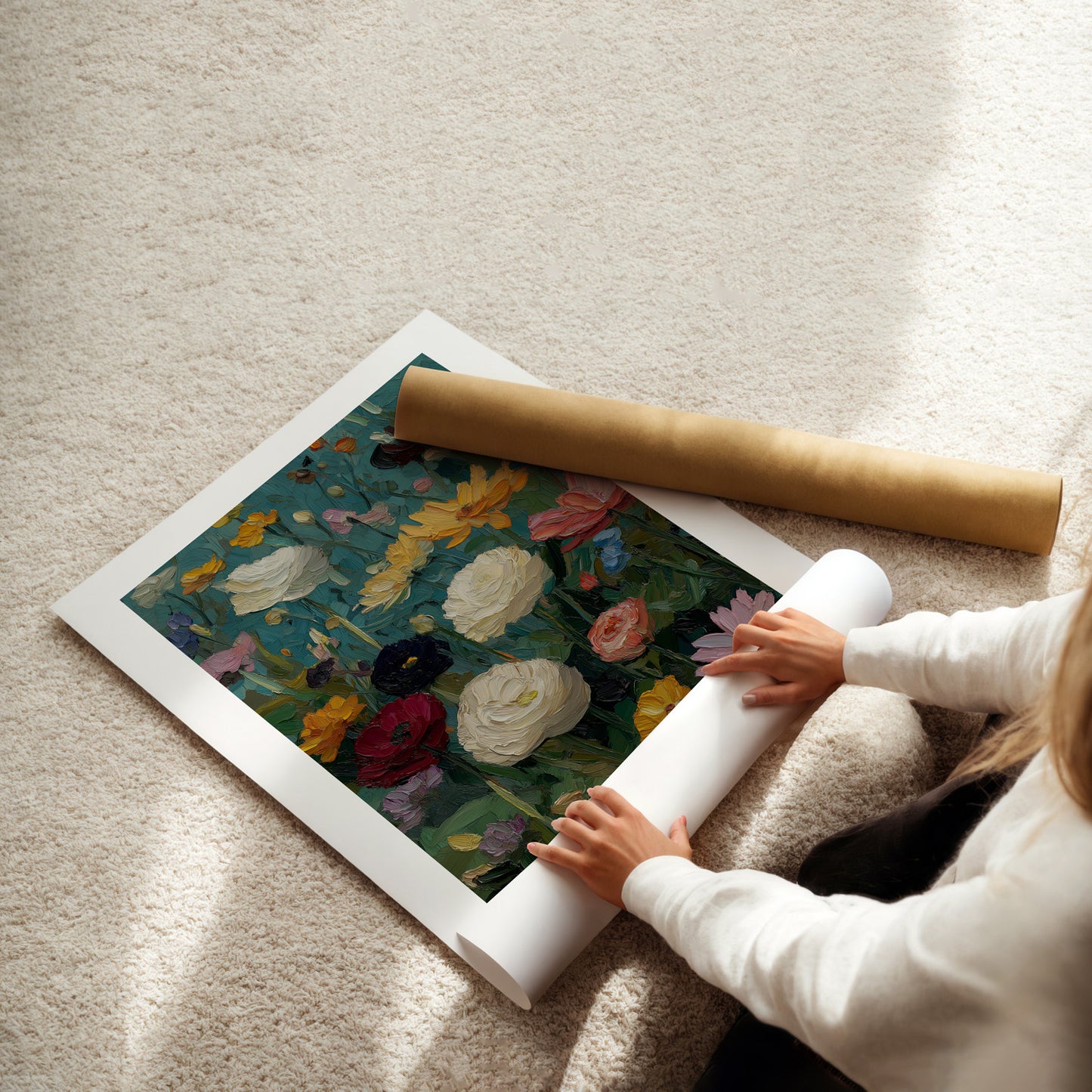 MYSTBIT ART | Flower Meadow No1 Art Print Wall Art