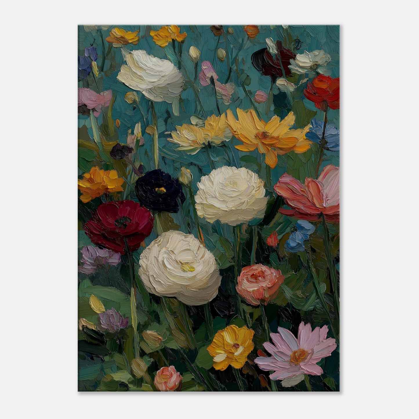 MYSTBIT ART | Flower Meadow No1 Canvas Print Wall Art