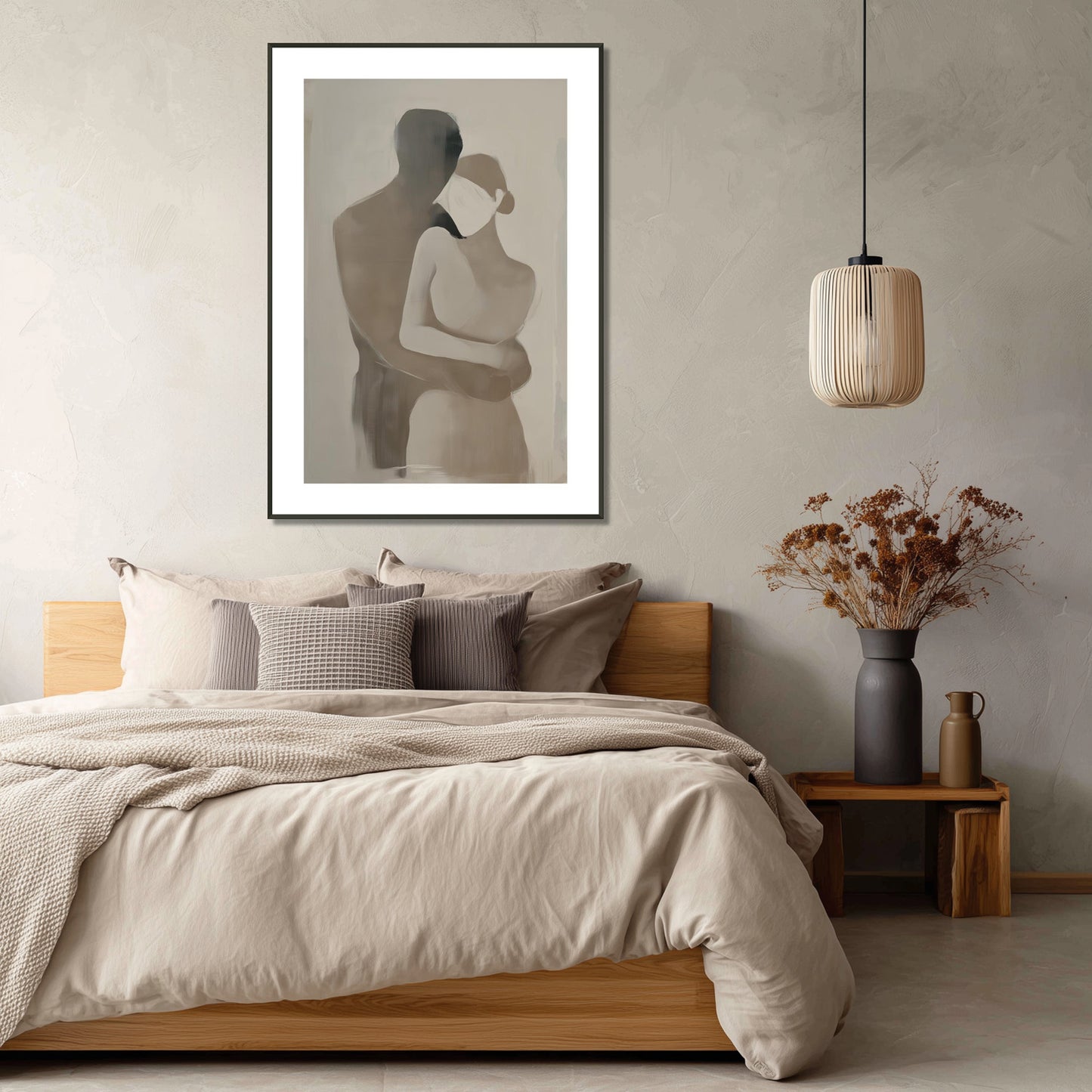 MYSTBIT ART | Gentle Couple Art Print Wall Art