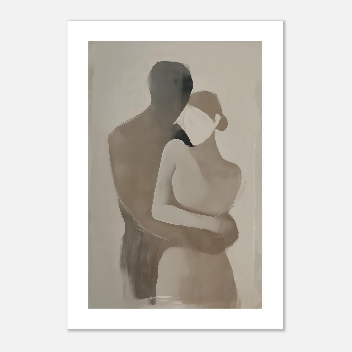 MYSTBIT ART | Gentle Couple Art Print Wall Art