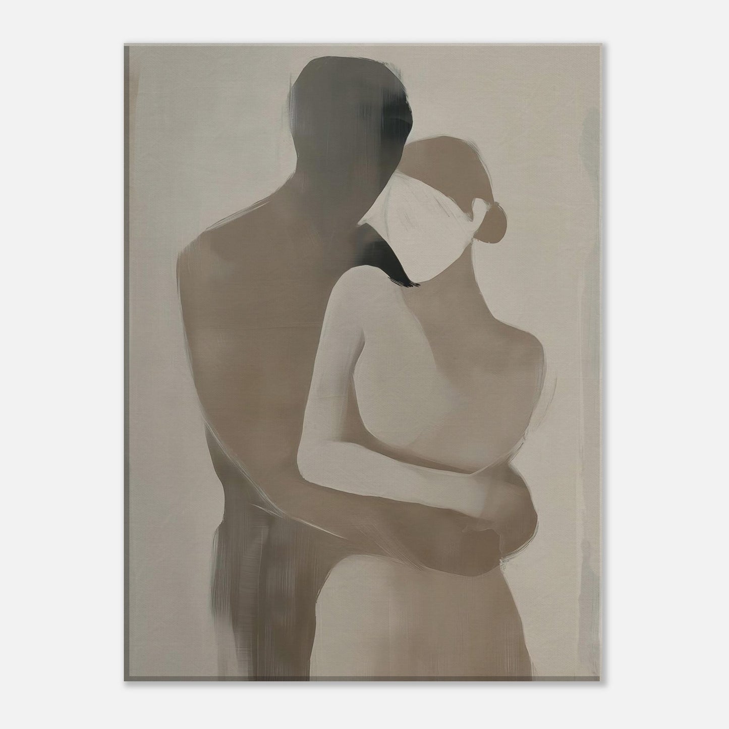 MYSTBIT ART | Gentle Couple Canvas Print Wall Art