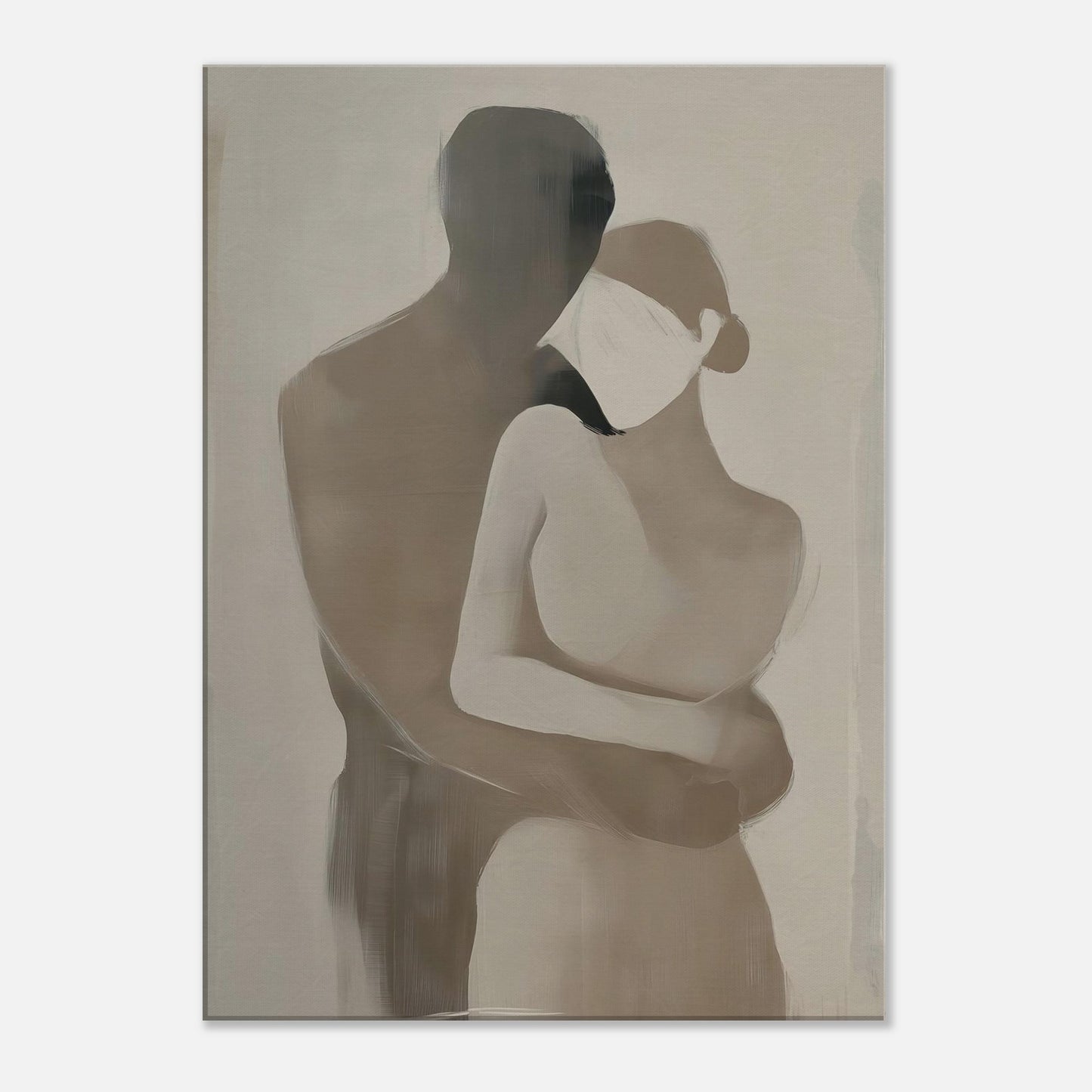 MYSTBIT ART | Gentle Couple Canvas Print Wall Art