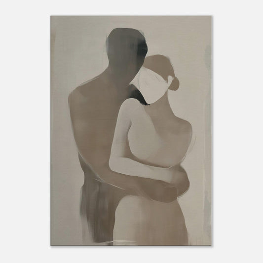 MYSTBIT ART | Gentle Couple Canvas Print Wall Art