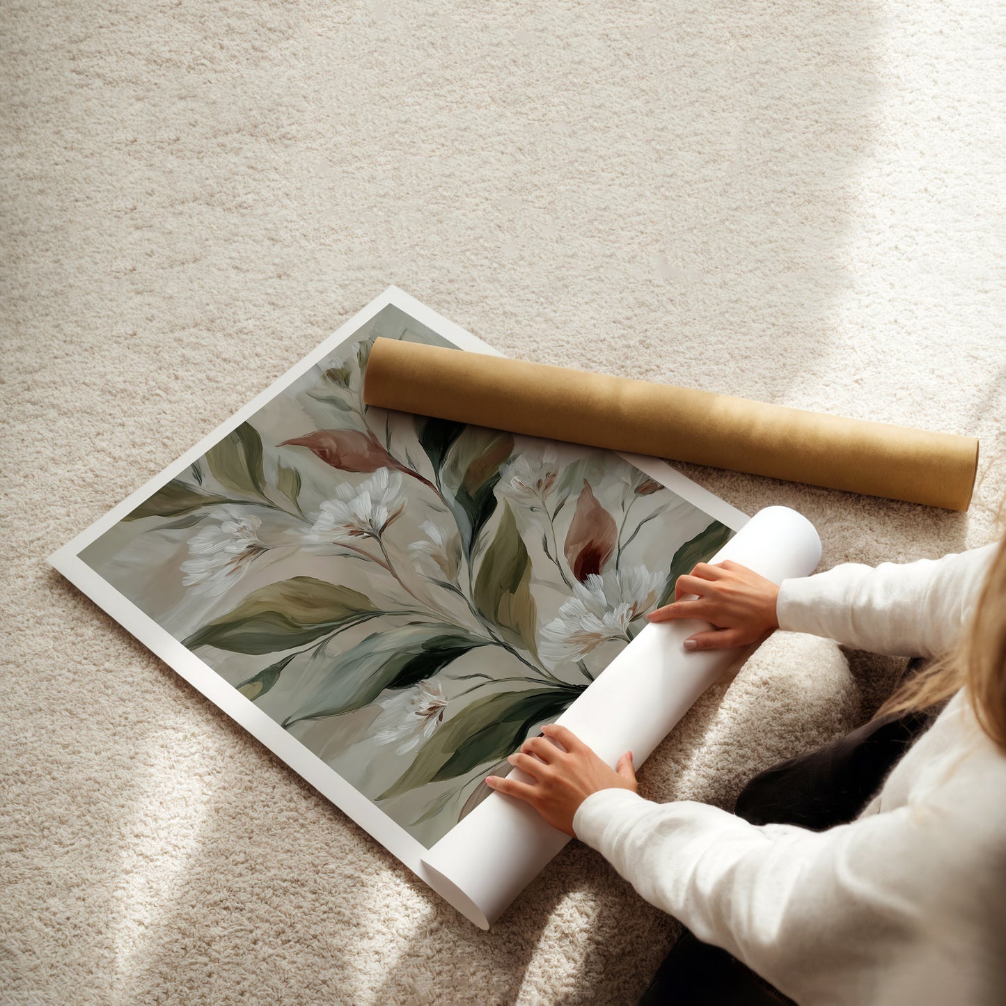 MYSTBIT ART | Gentle Flourish Art Print Wall Art