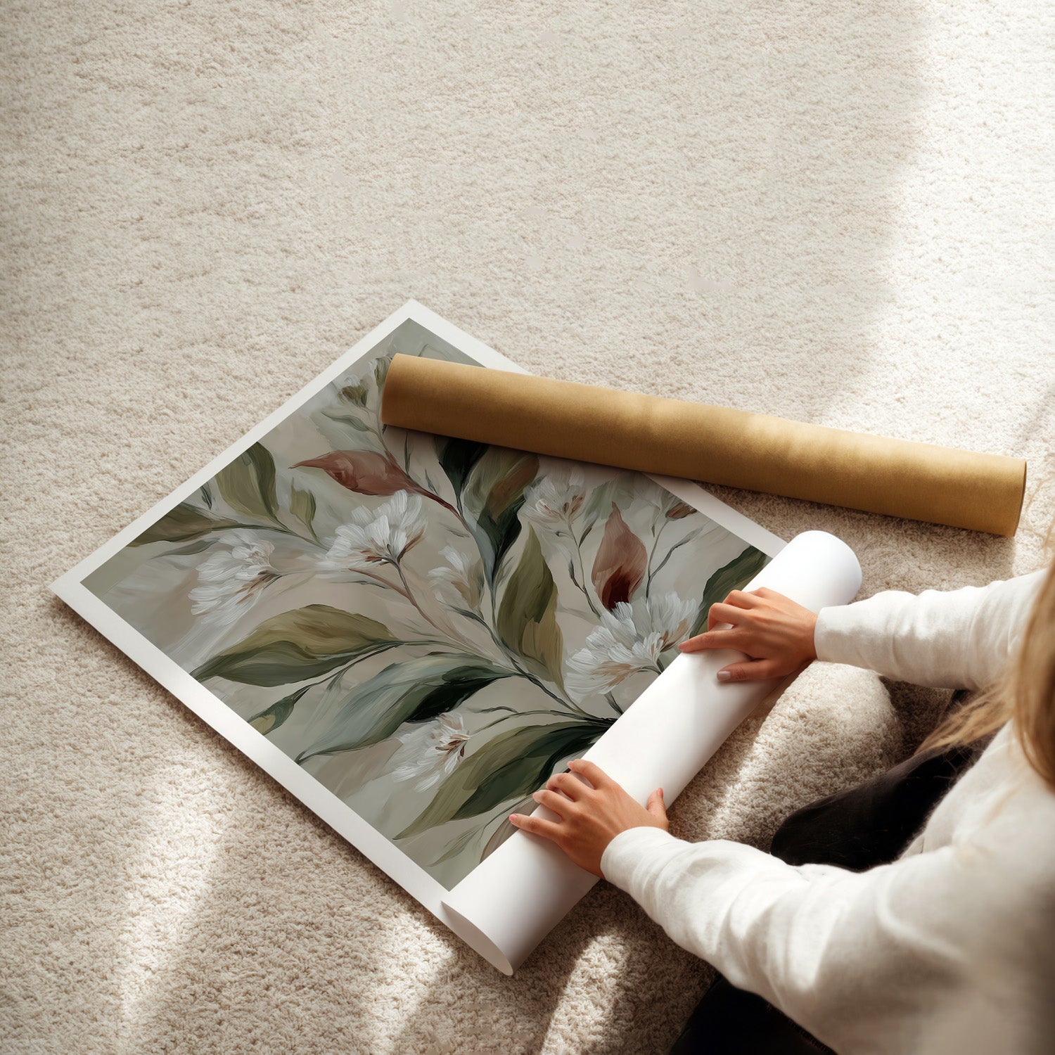 MYSTBIT ART | Gentle Flourish Art Print Wall Art