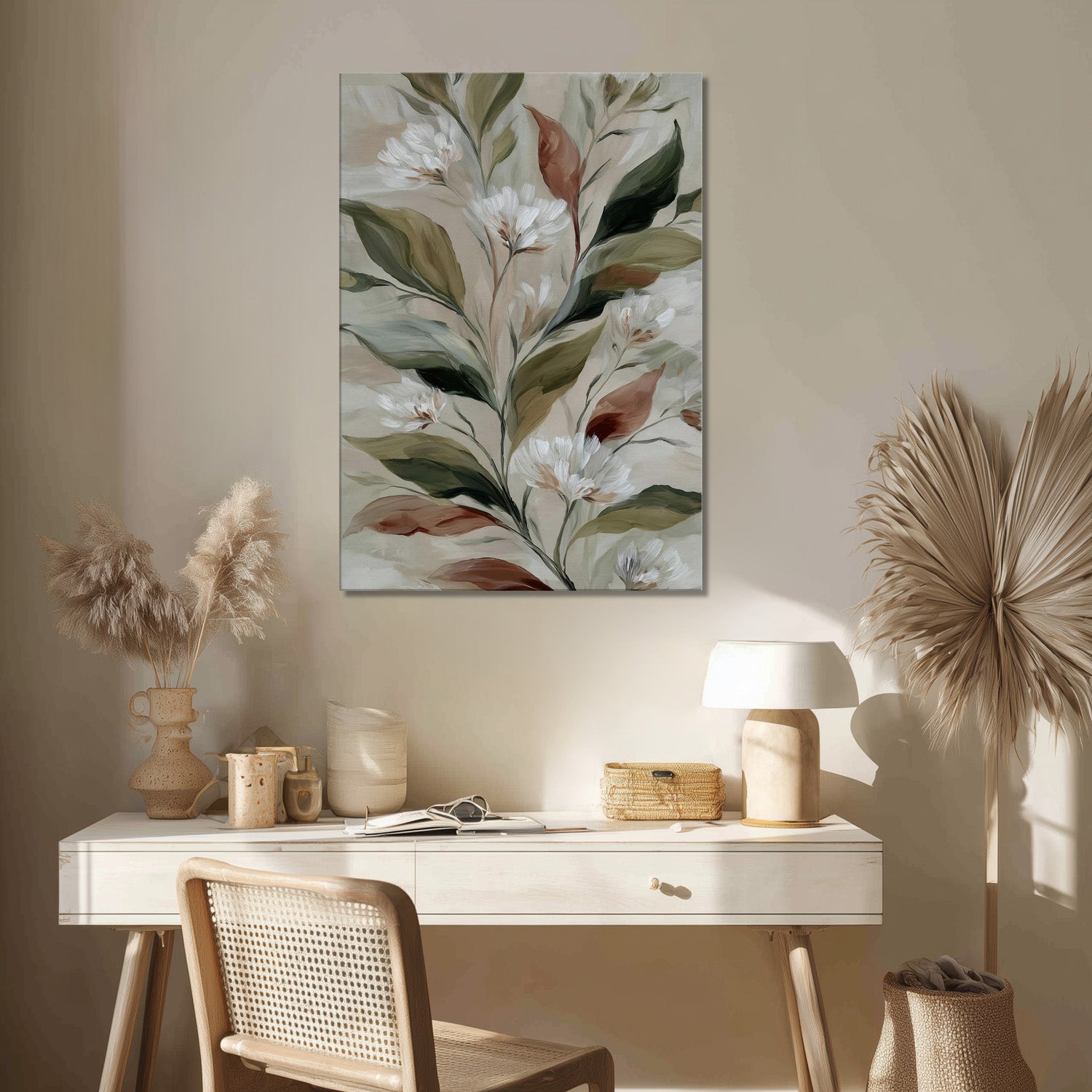 MYSTBIT ART | Gentle Flourish Canvas Print Wall Art