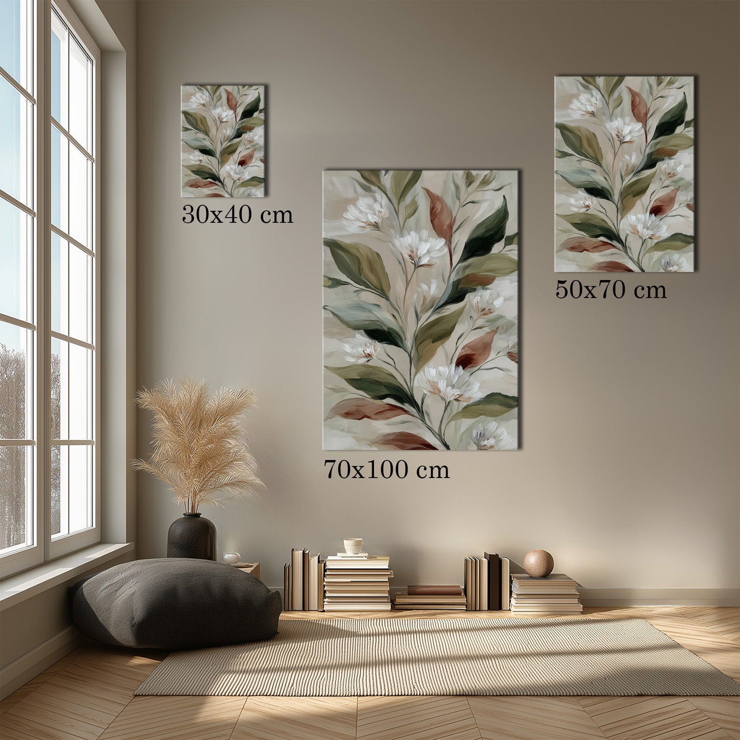 MYSTBIT ART | Gentle Flourish Canvas Print Wall Art