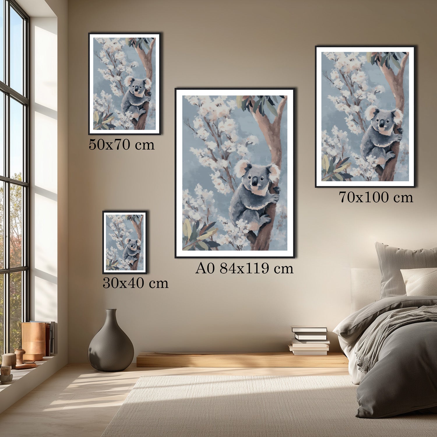 MYSTBIT ART | Gentle Koala Art Print Wall Art