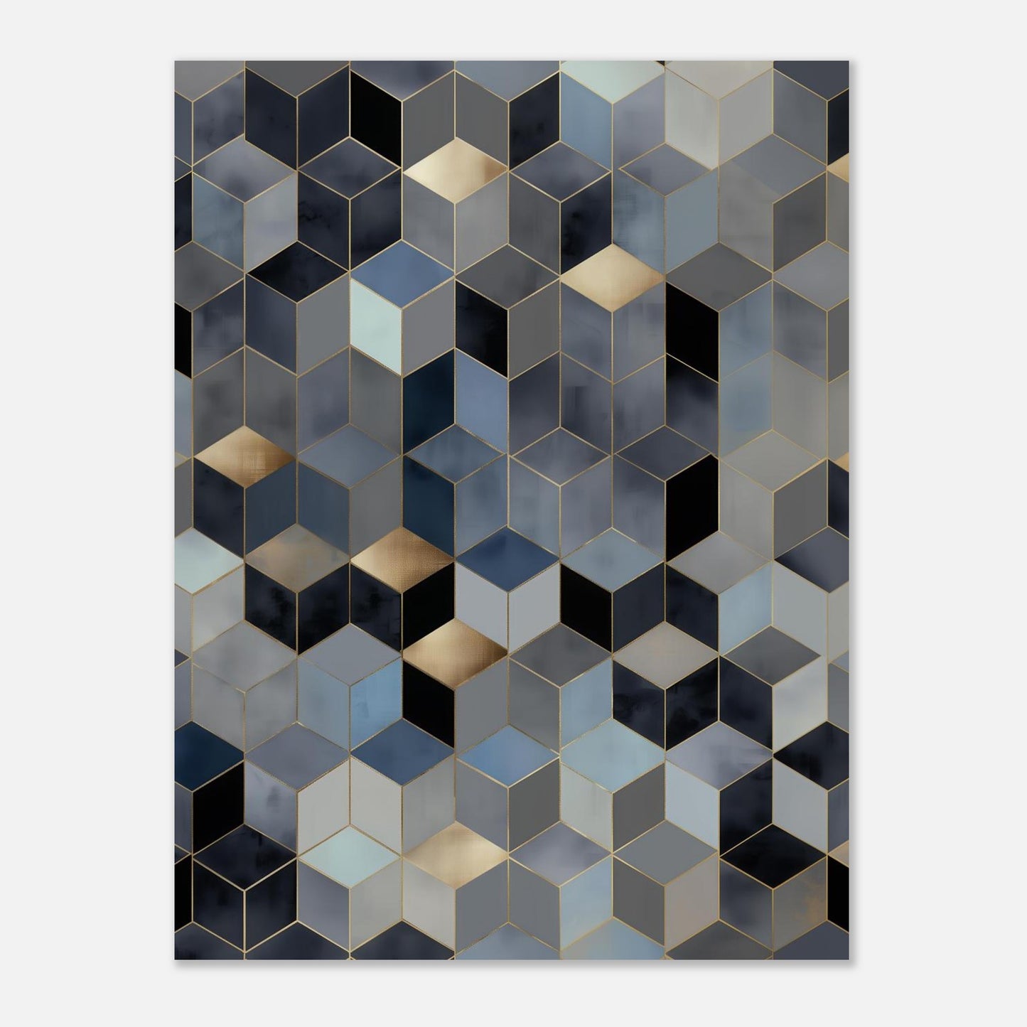 MYSTBIT ART | Geometric Glow Art Print Wall Art