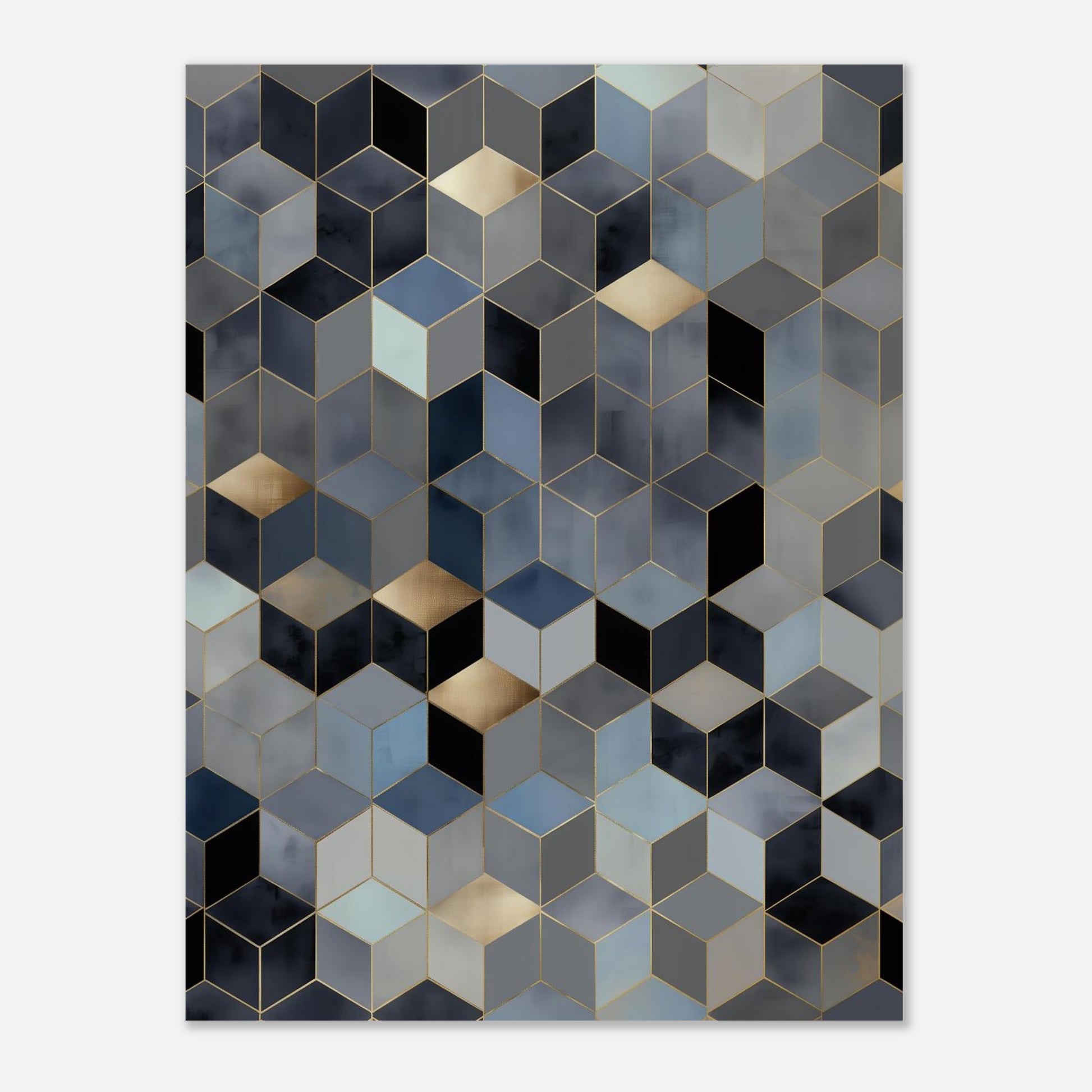 MYSTBIT ART | Geometric Glow Art Print Wall Art