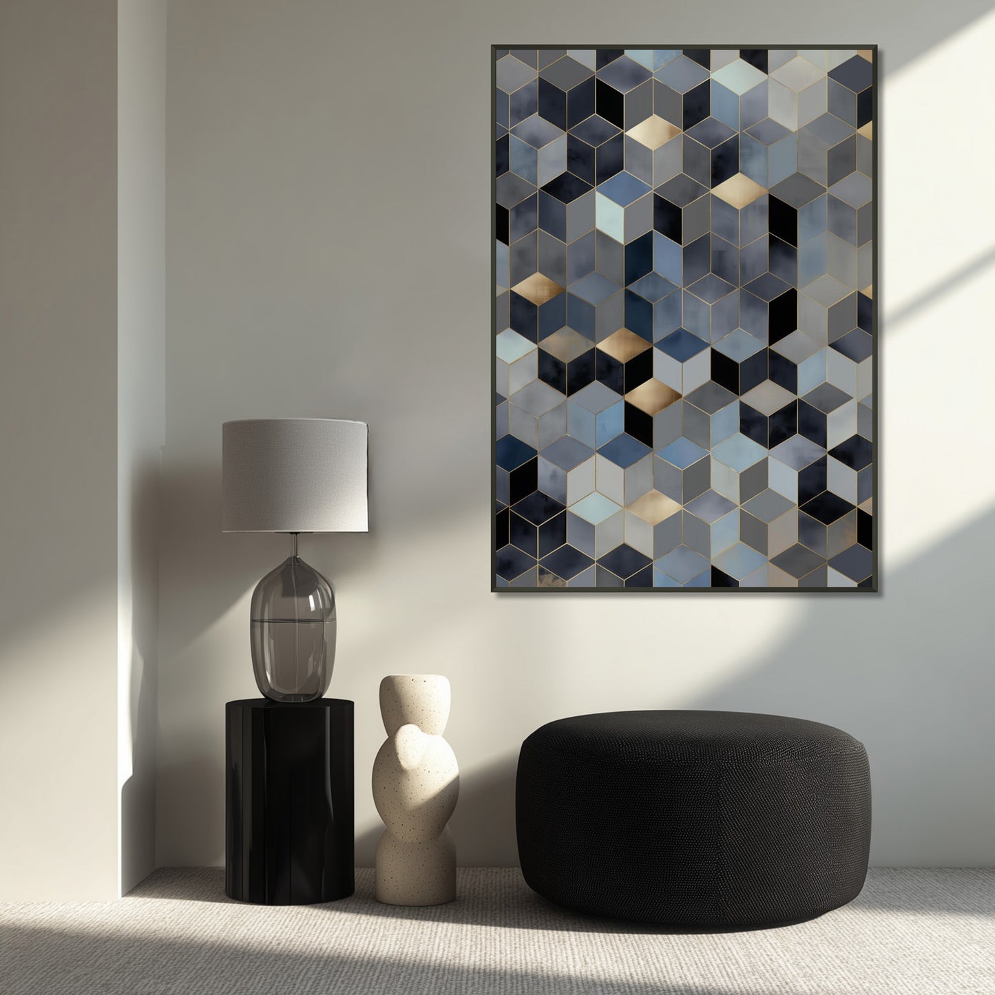 MYSTBIT ART | Geometric Glow Art Print Wall Art