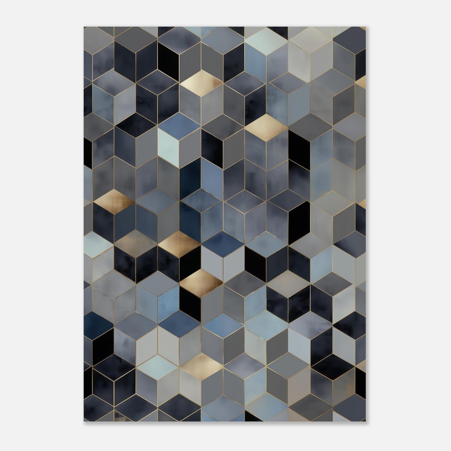 MYSTBIT ART | Geometric Glow Art Print Wall Art