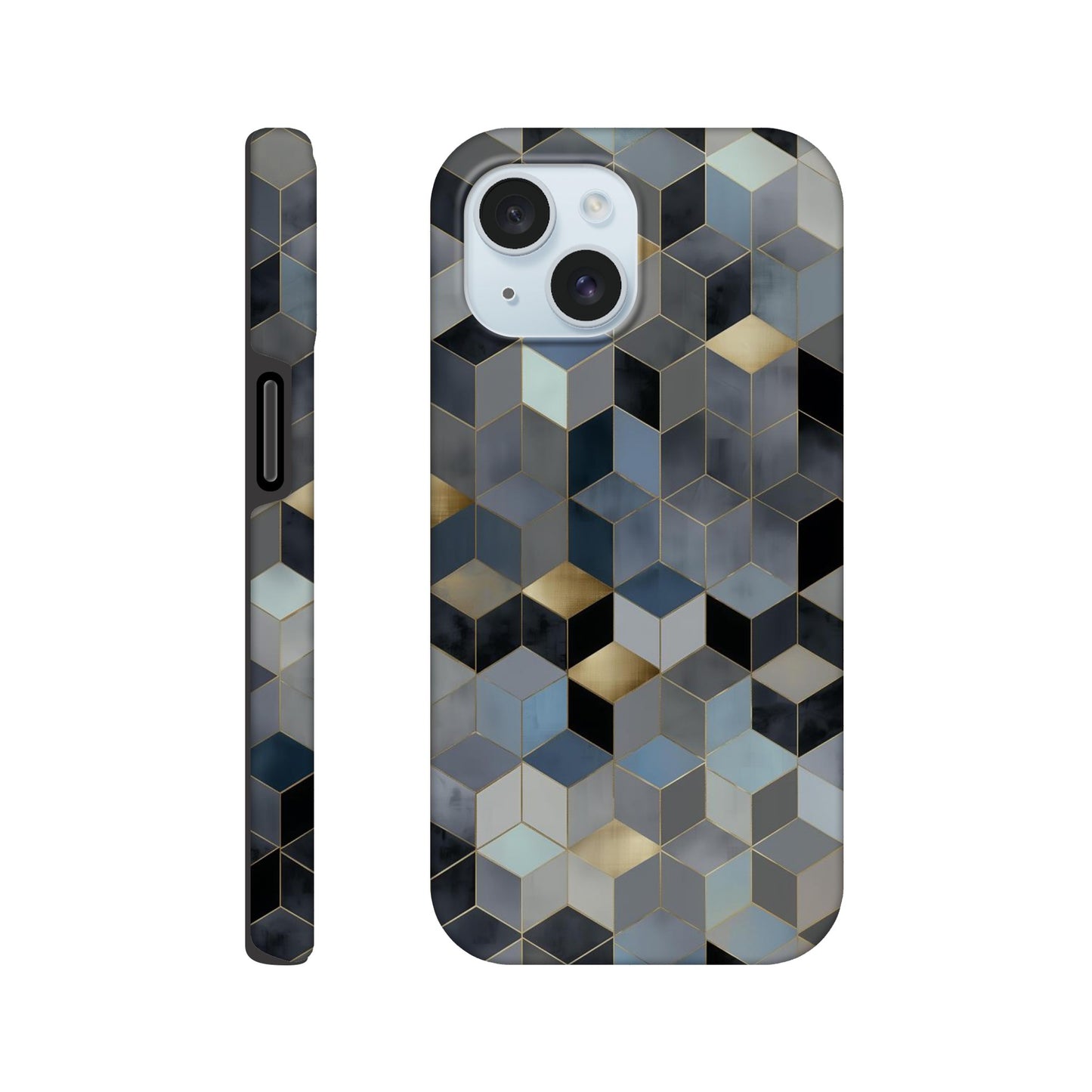 MYSTBIT ART | Geometric Glow iPhone Case-MYSTBIT ART