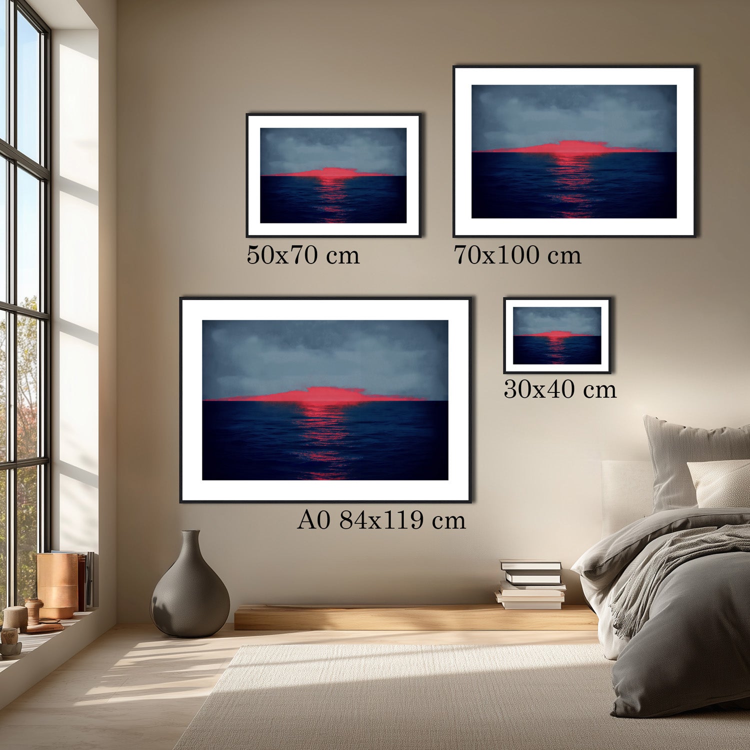 MYSTBIT ART | Glowing Horizon Art Print Wall Art