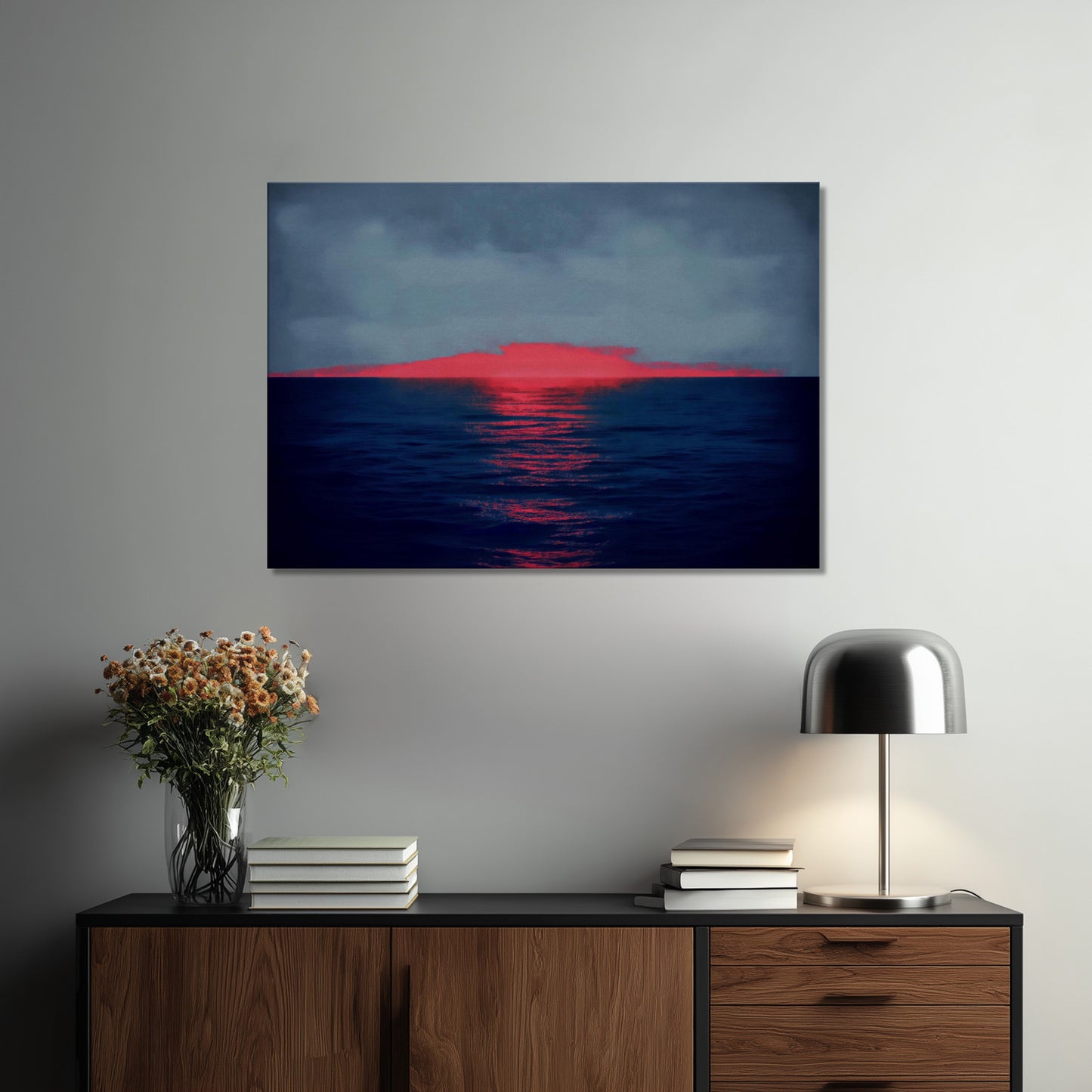 MYSTBIT ART | Glowing Horizon Canvas Print Wall Art