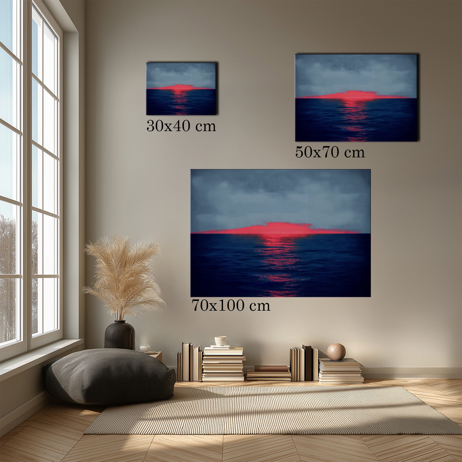 MYSTBIT ART | Glowing Horizon Canvas Print Wall Art