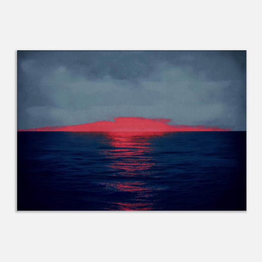 MYSTBIT ART | Glowing Horizon Canvas Print Wall Art
