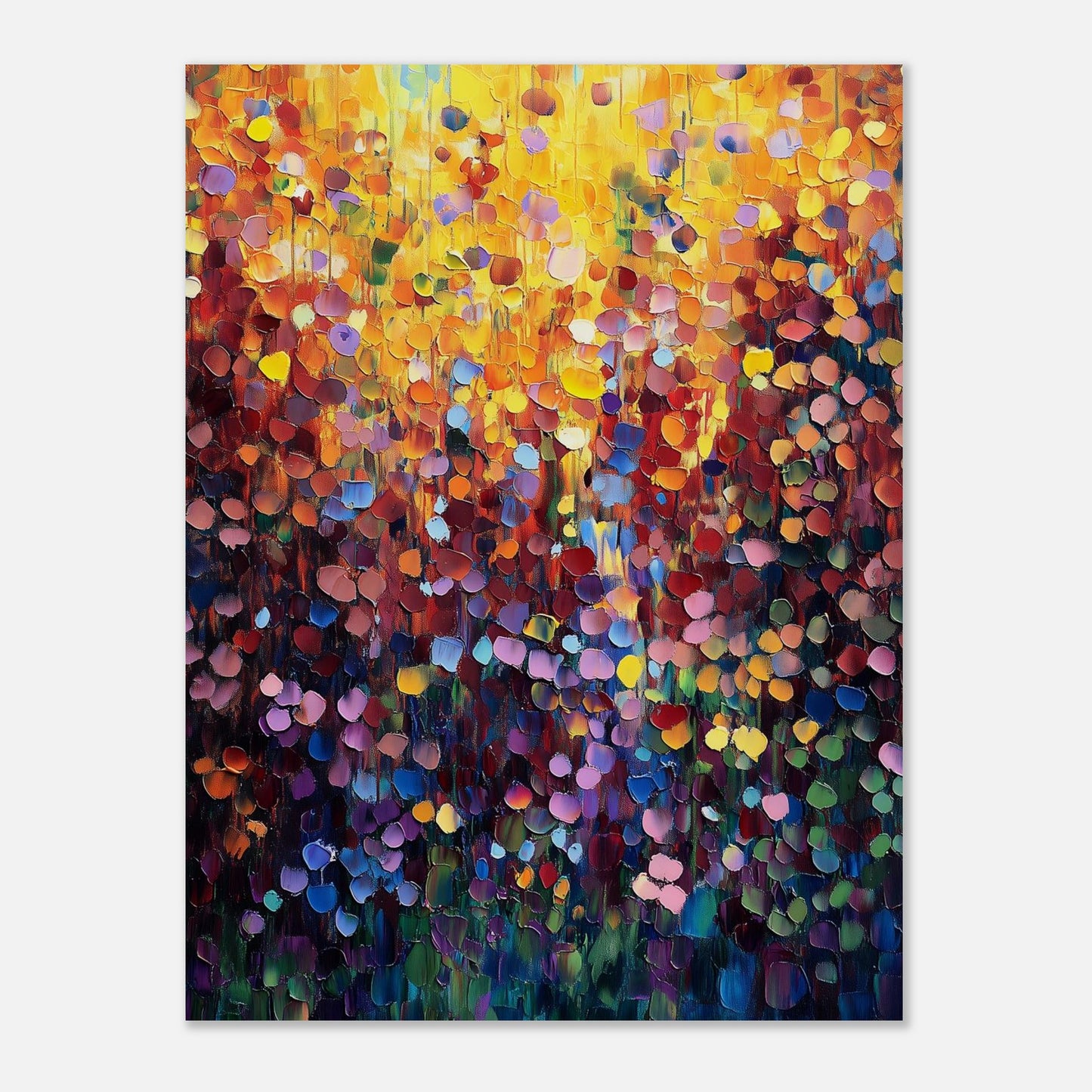 MYSTBIT ART | Golden Petal Glow Art Print Wall Art