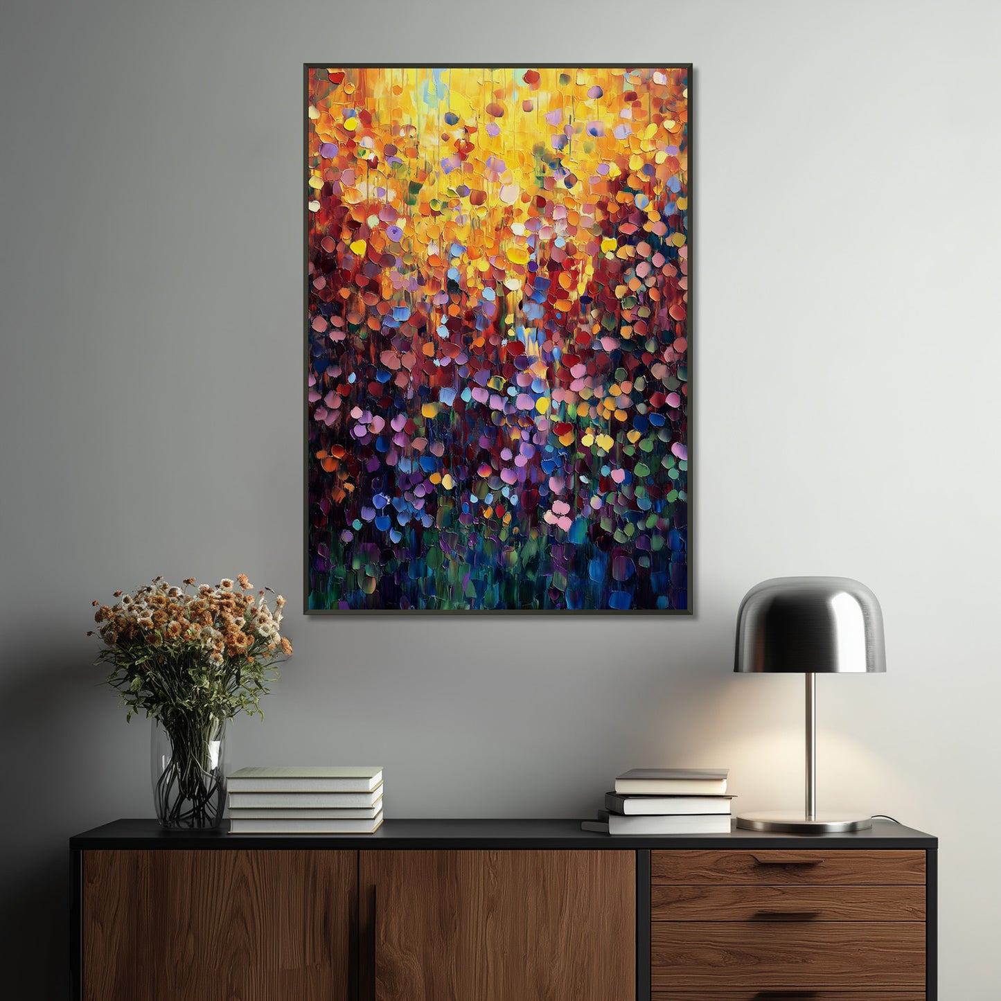 MYSTBIT ART | Golden Petal Glow Art Print Wall Art