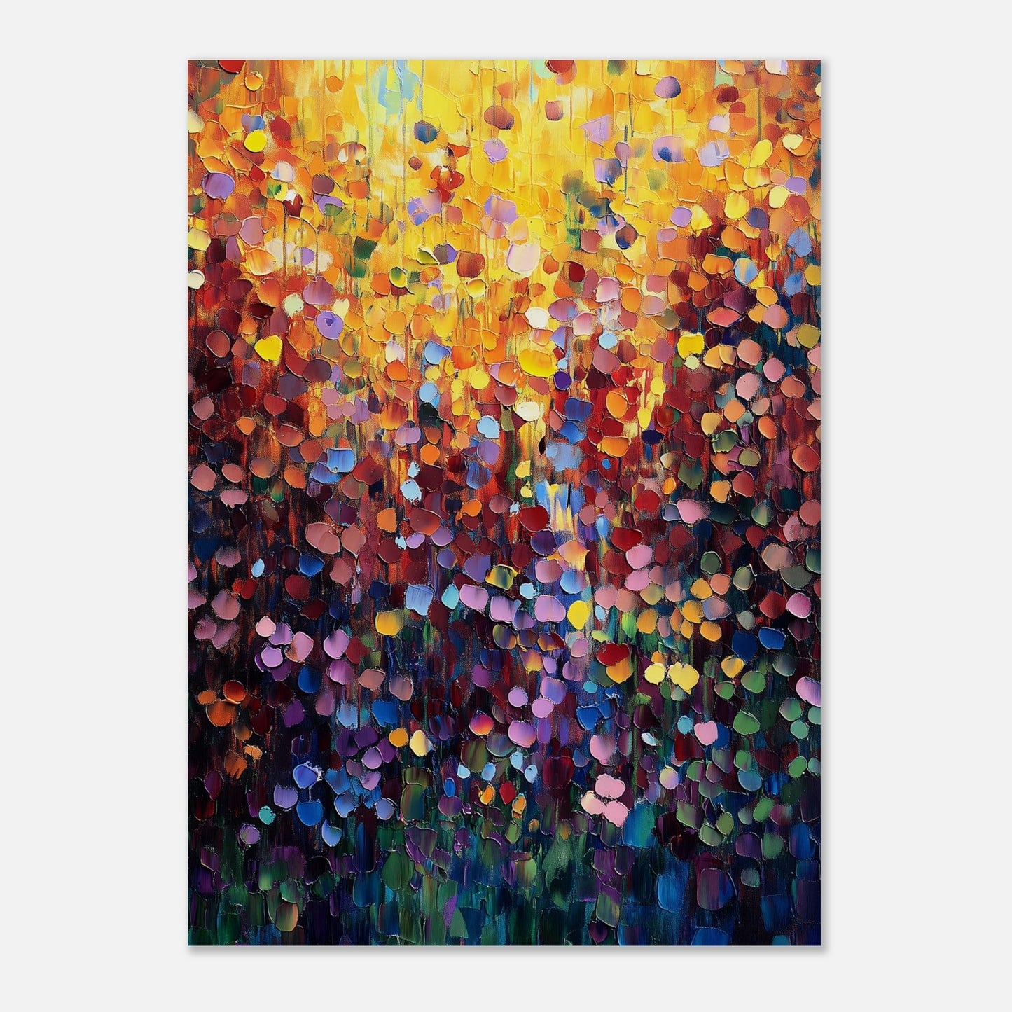 MYSTBIT ART | Golden Petal Glow Art Print Wall Art