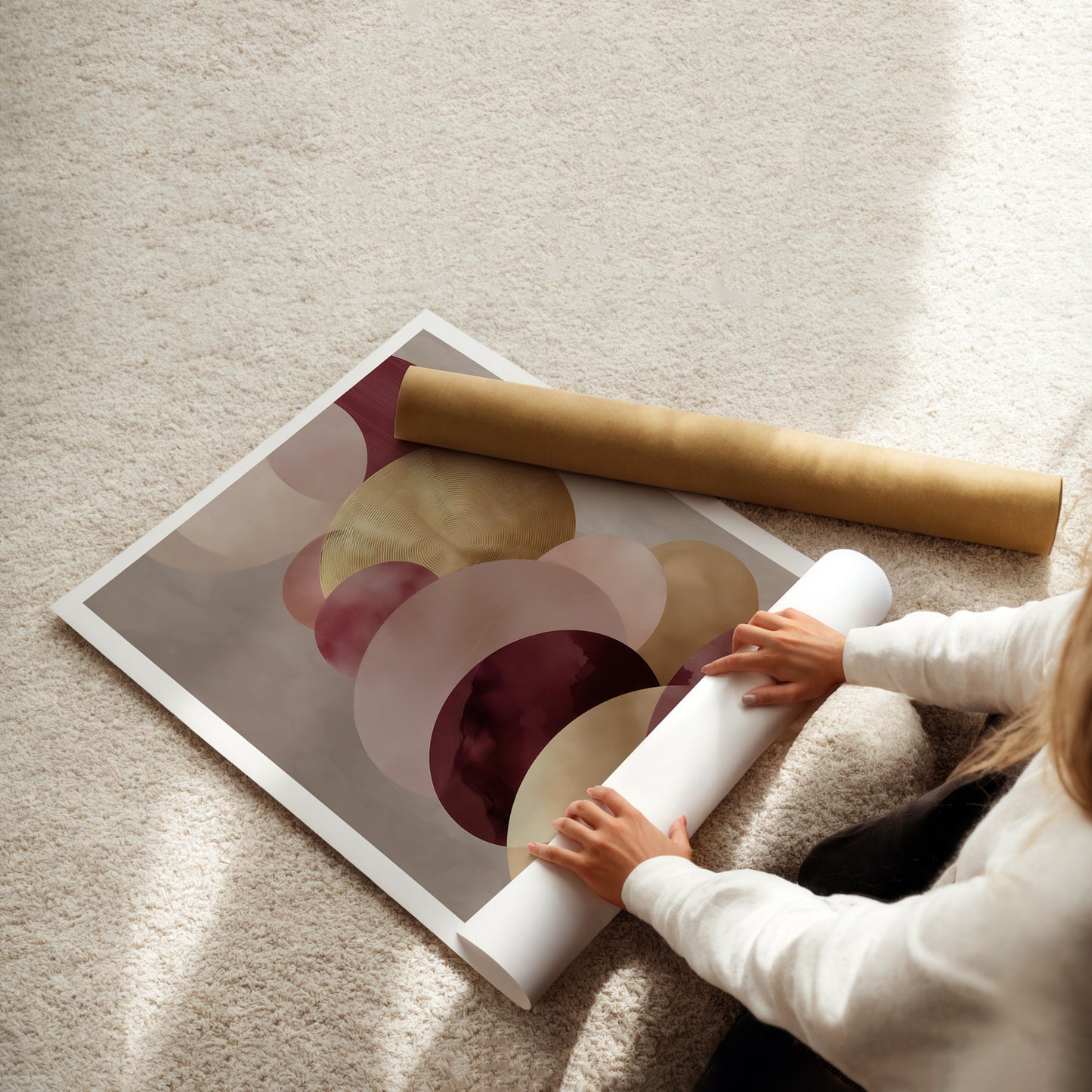 MYSTBIT ART | Golden Softness Art Print Wall Art