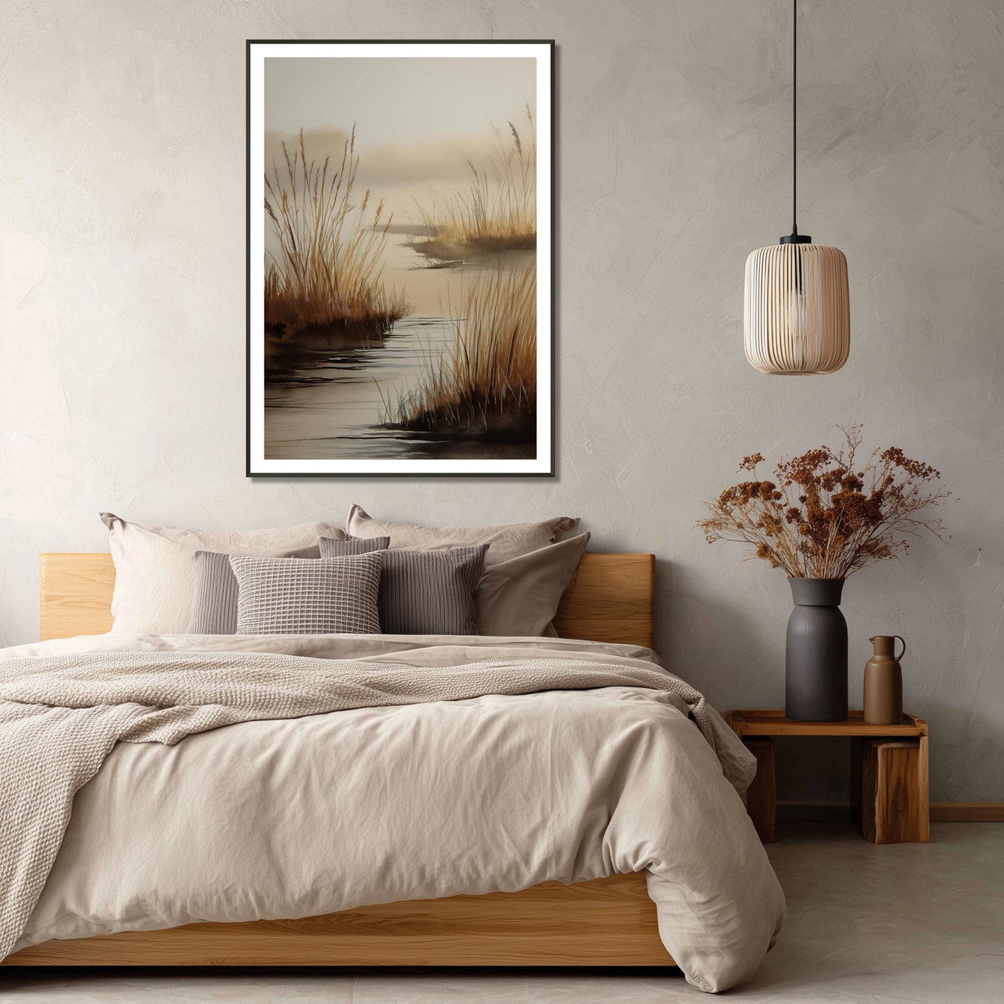 MYSTBIT ART | Golden Stillness Art Print Wall Art