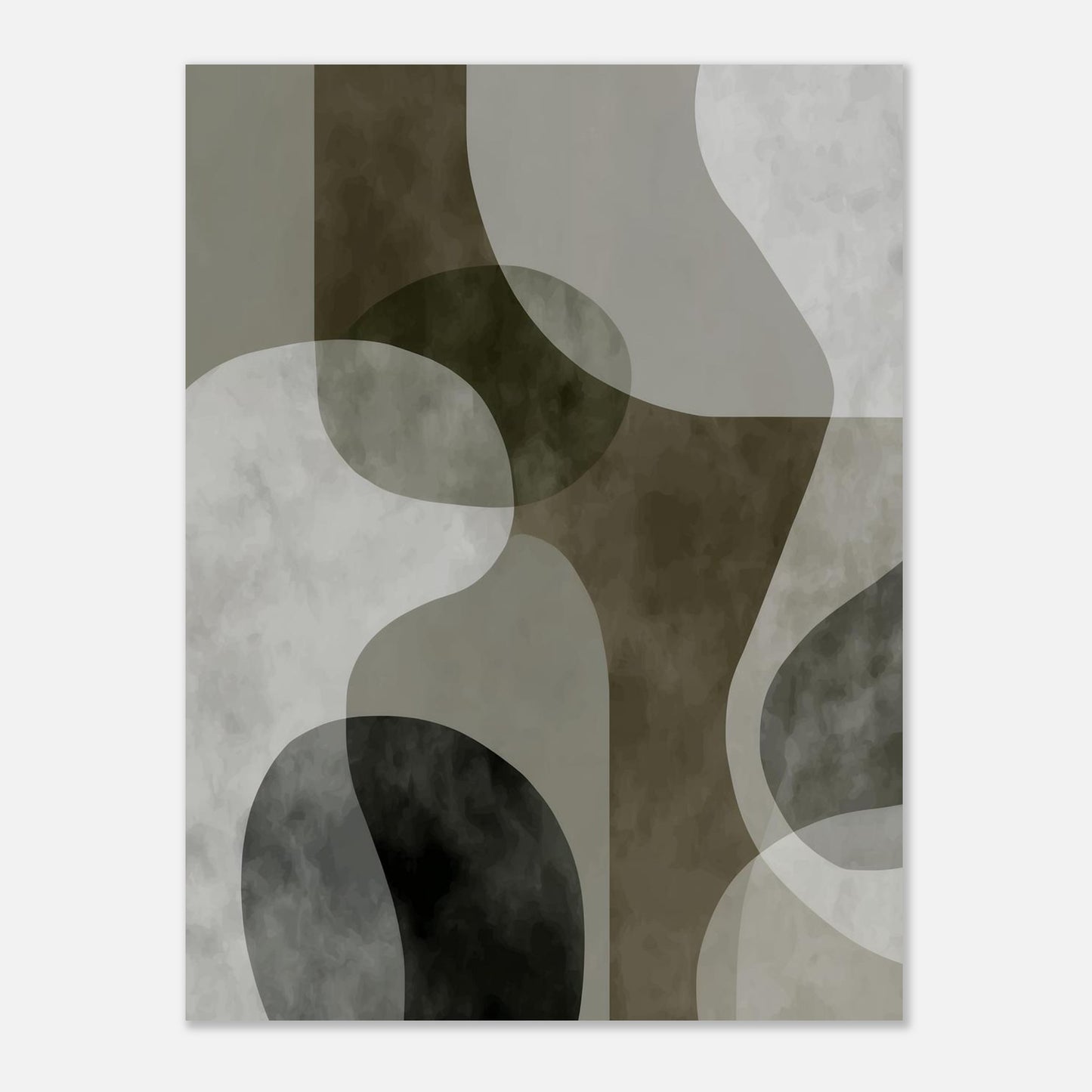 MYSTBIT ART | Green Contours No1 Art Print Wall Art