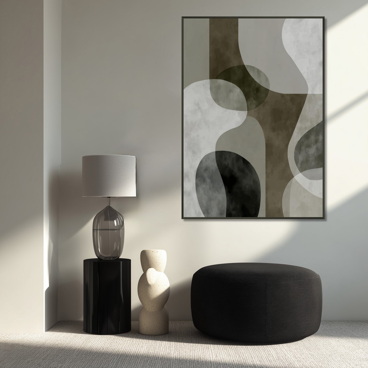 MYSTBIT ART | Green Contours No1 Art Print Wall Art
