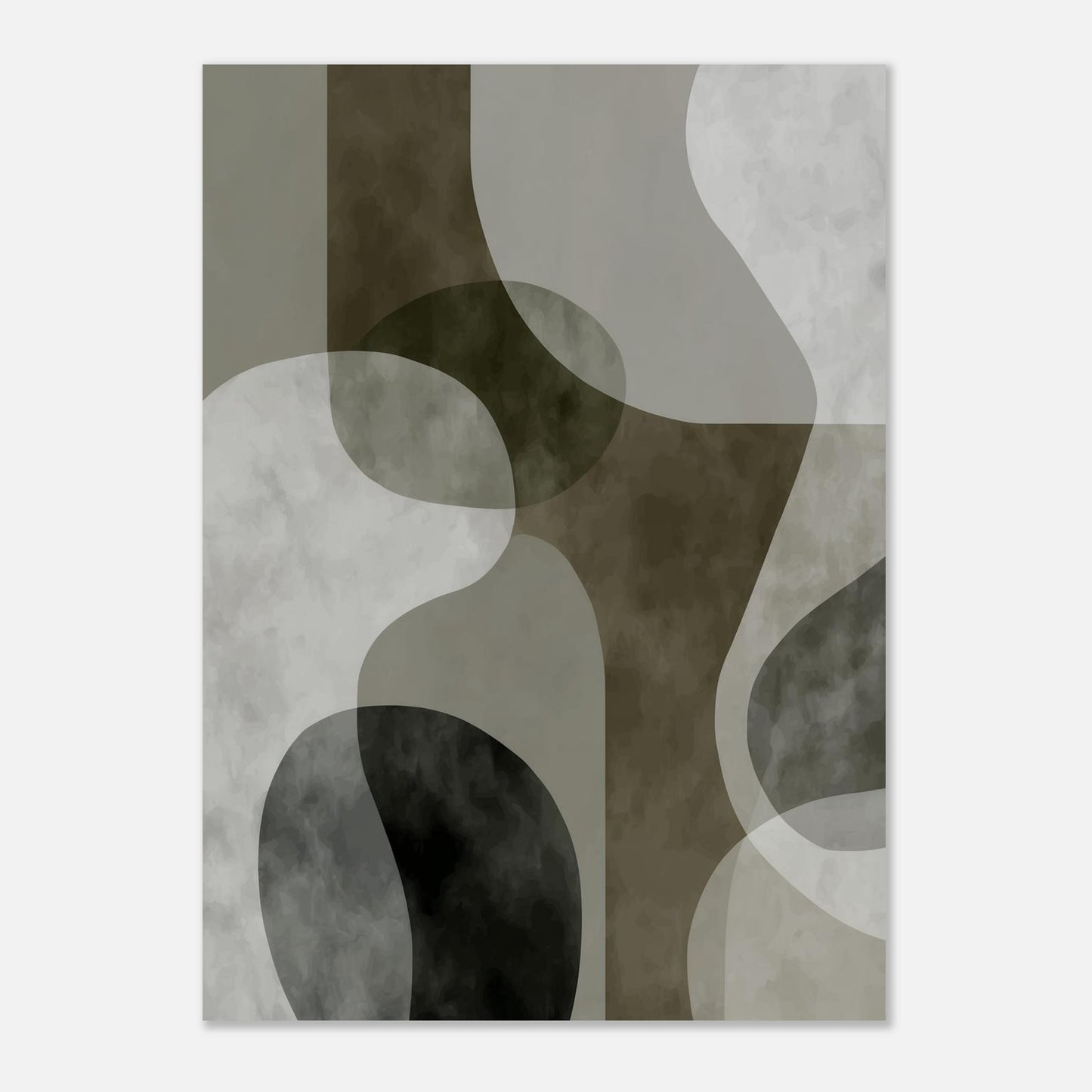 MYSTBIT ART | Green Contours No1 Art Print Wall Art