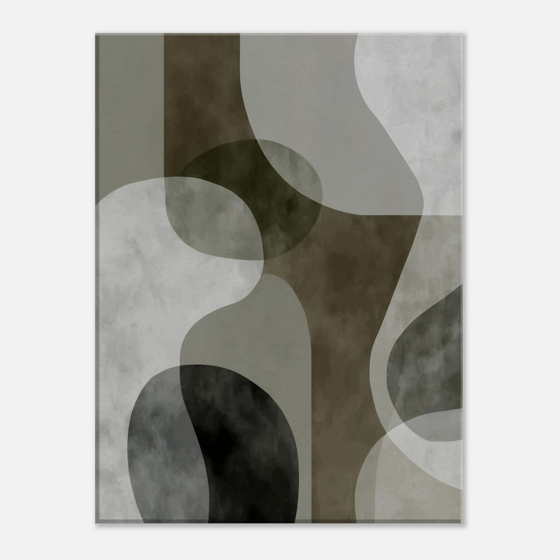 MYSTBIT ART | Green Contours No1 Canvas Print Wall Art