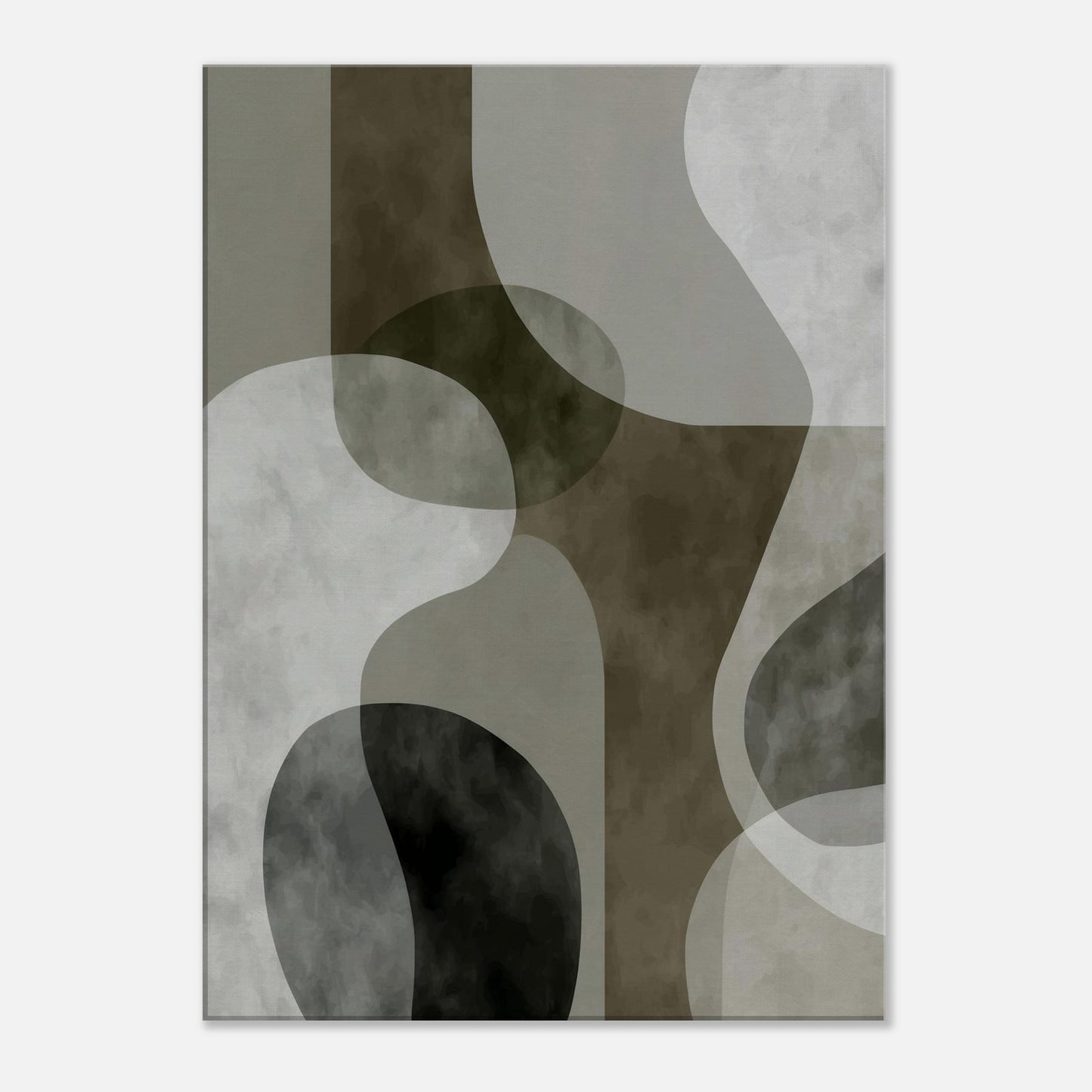 MYSTBIT ART | Green Contours No1 Canvas Print Wall Art