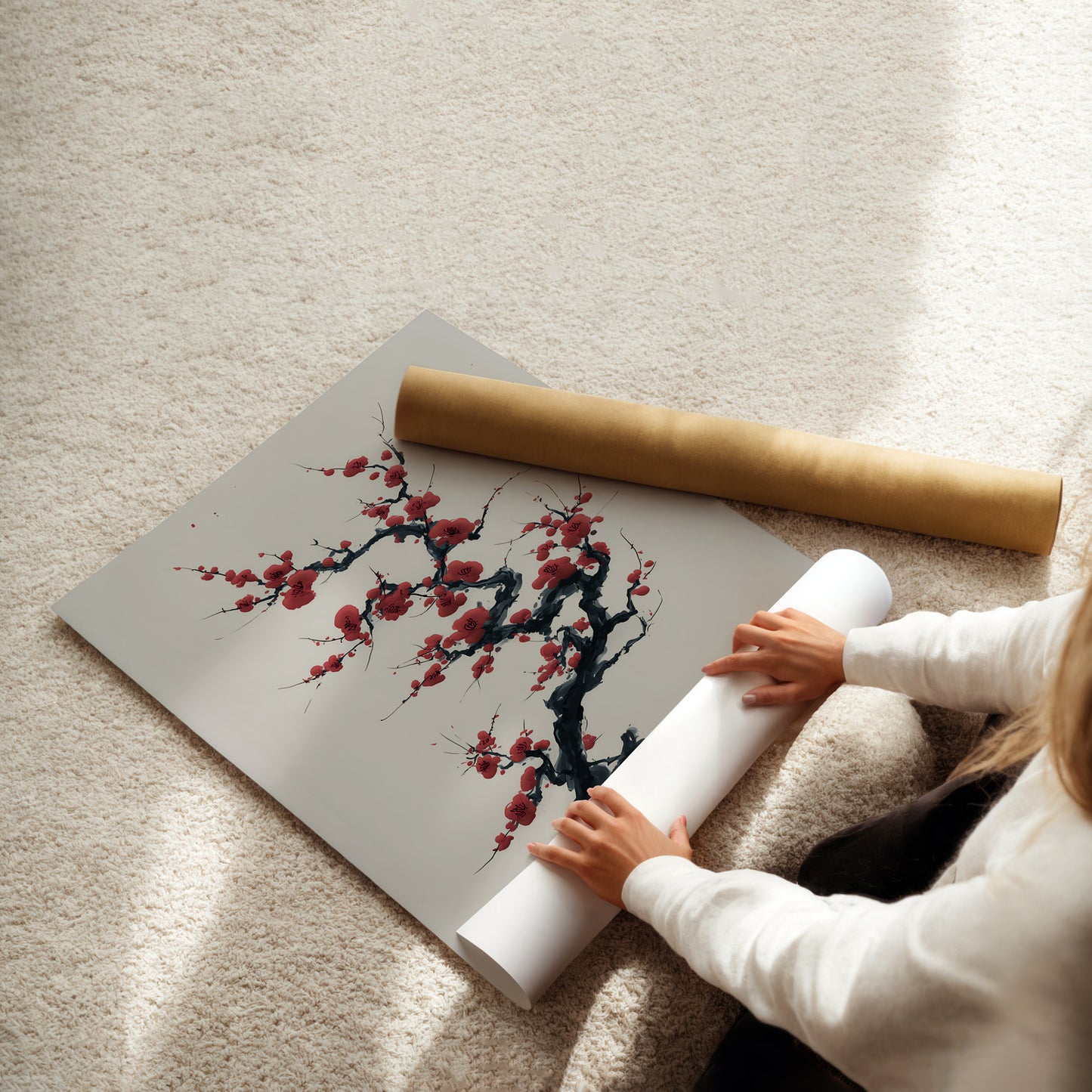 MYSTBIT ART | Ink & Blossoms Art Print Wall Art