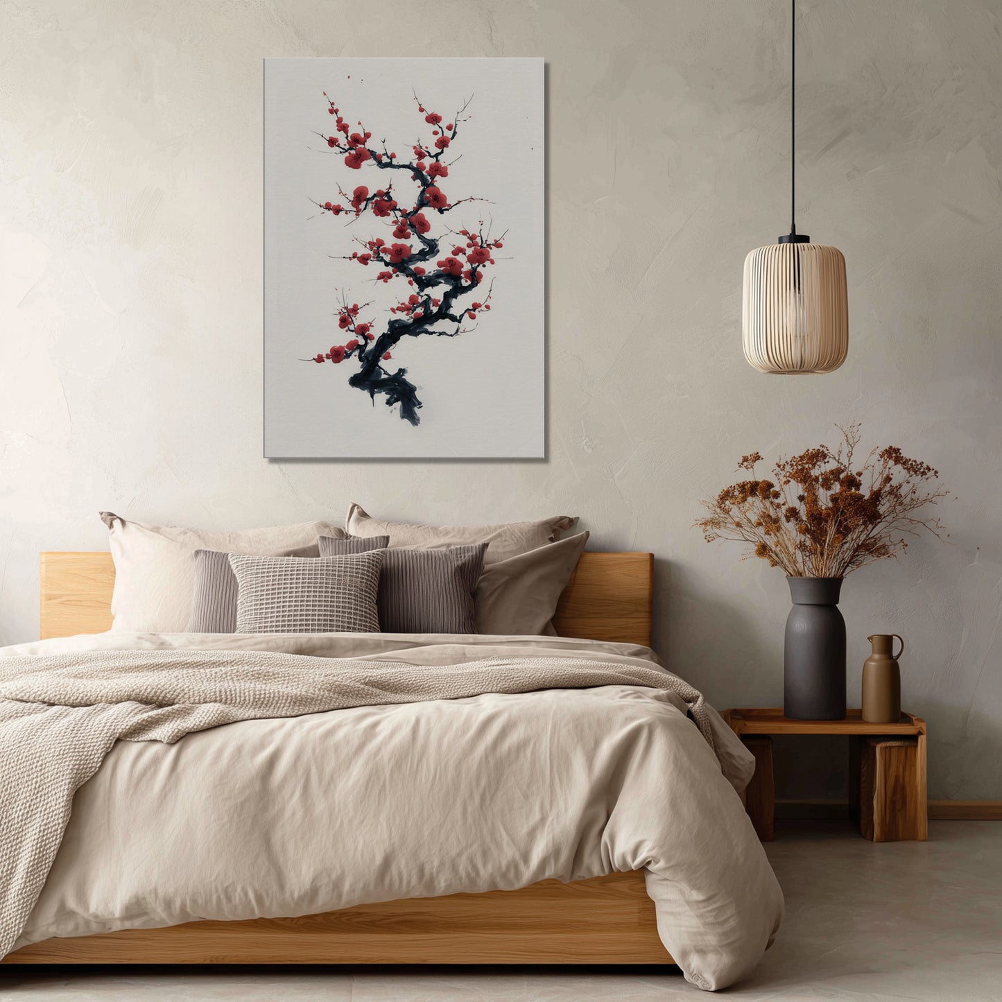 MYSTBIT ART | Ink & Blossoms Canvas Print Wall Art