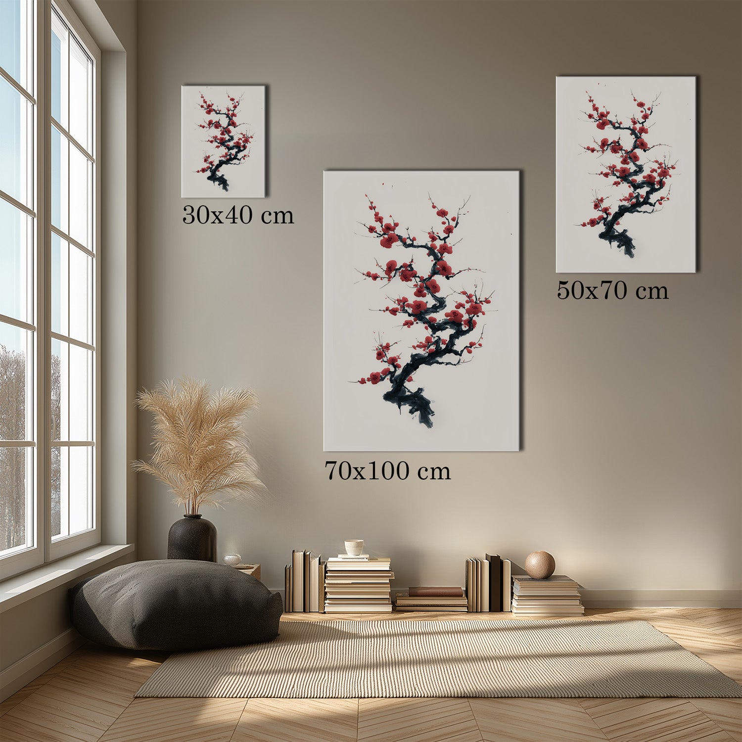 MYSTBIT ART | Ink & Blossoms Canvas Print Wall Art