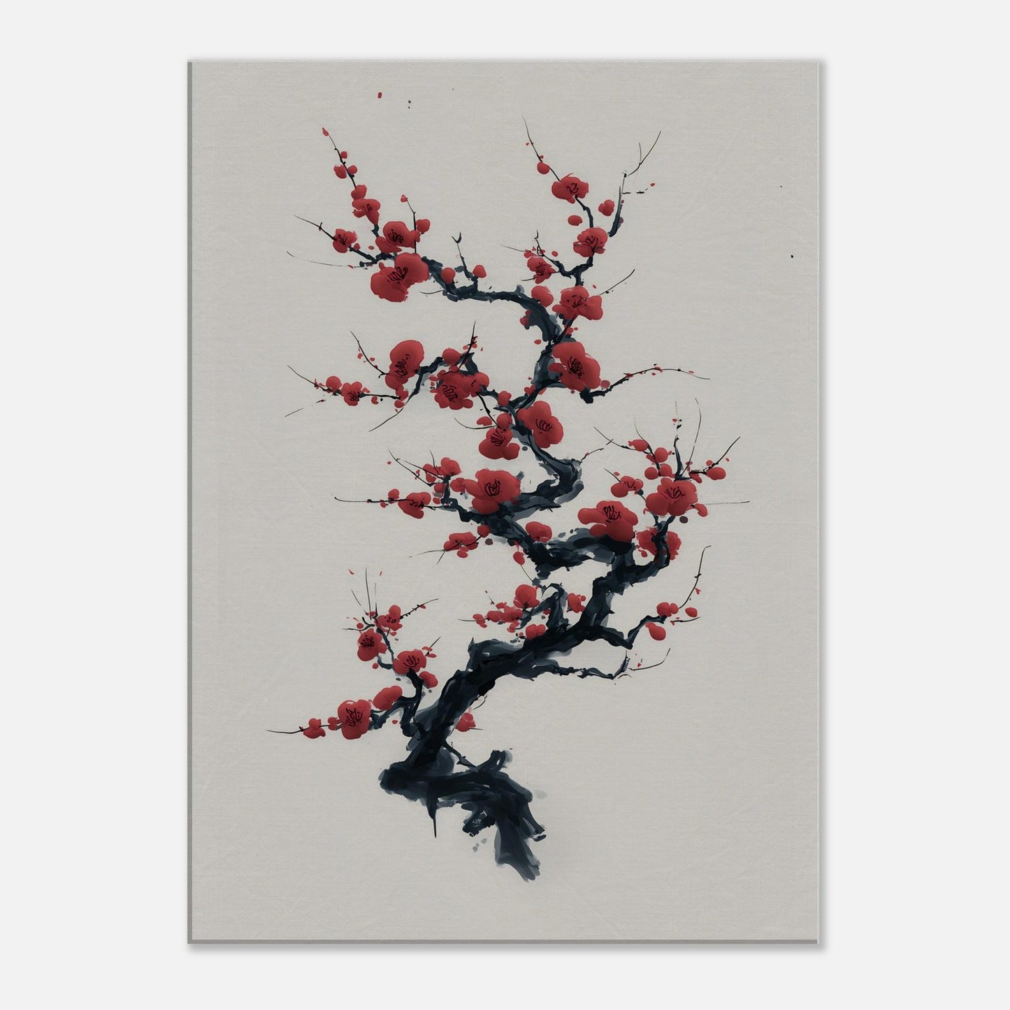 MYSTBIT ART | Ink & Blossoms Canvas Print Wall Art