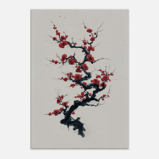 MYSTBIT ART | Ink & Blossoms Canvas Print Wall Art