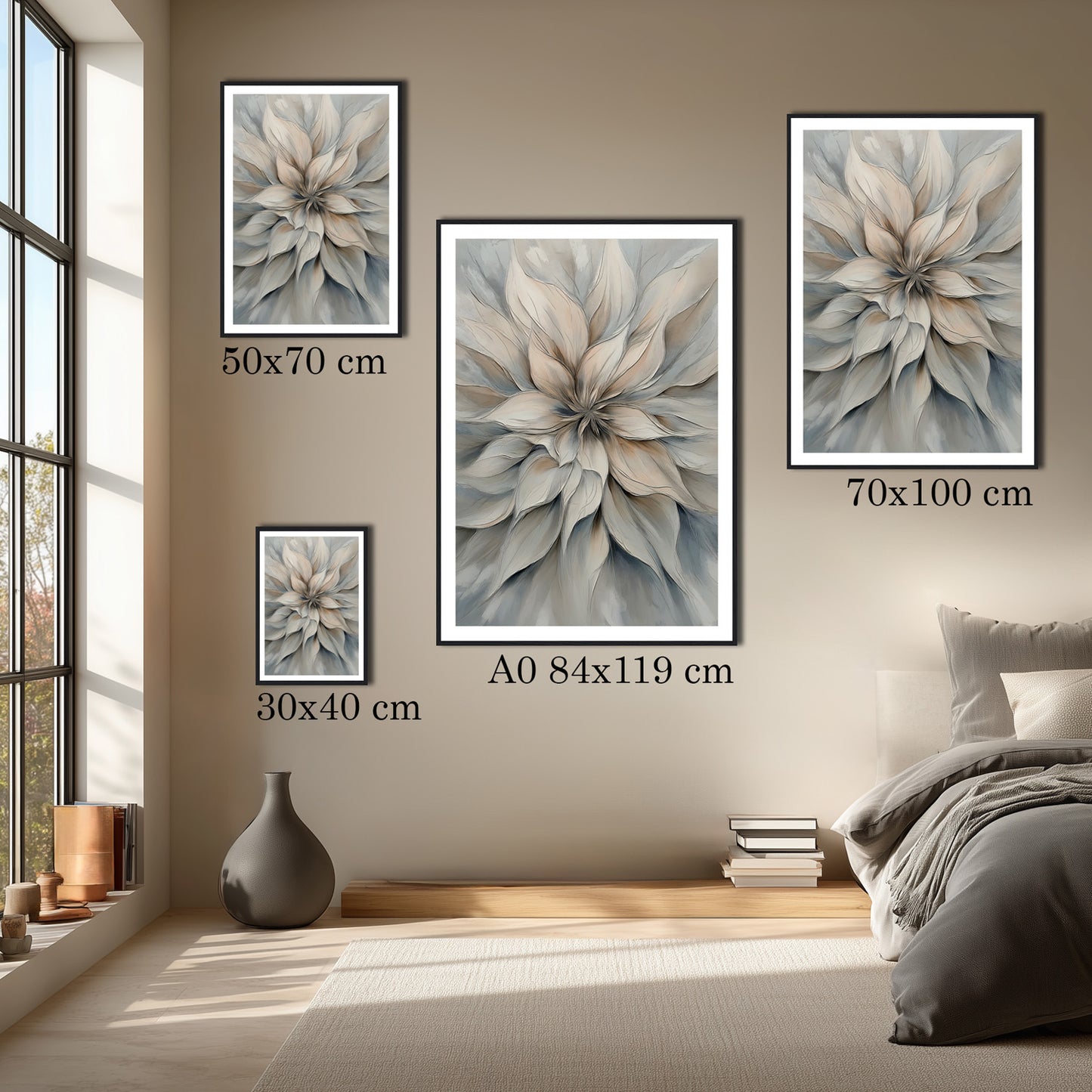 MYSTBIT ART | Ivory Blossom Art Print Wall Art