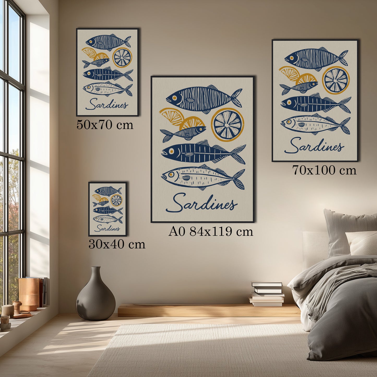 MYSTBIT ART | Lemon & Sardines Art Print Wall Art