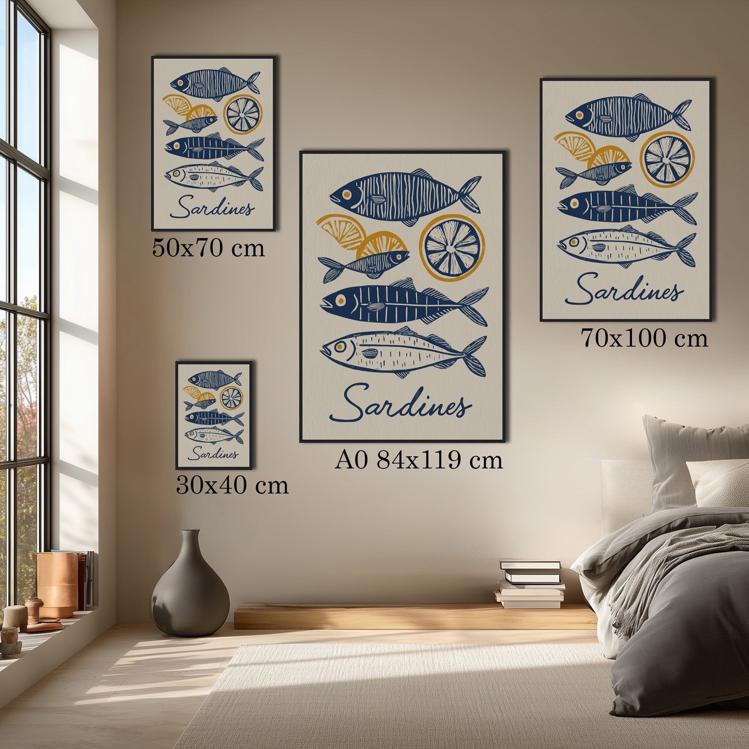 MYSTBIT ART | Lemon & Sardines Art Print Wall Art