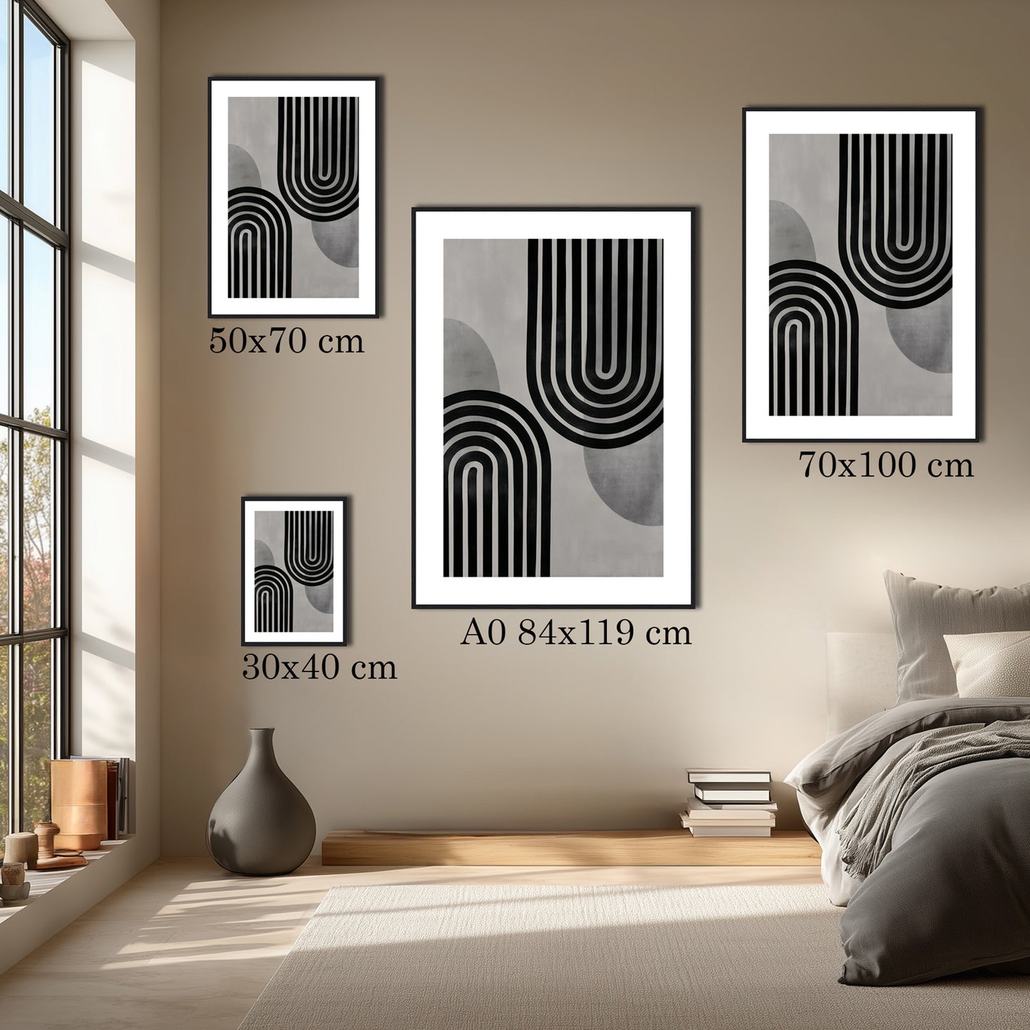 MYSTBIT ART | Linear Gravity Art Print Wall Art