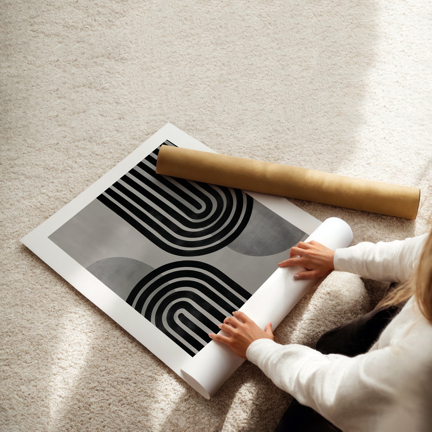 MYSTBIT ART | Linear Gravity Art Print Wall Art