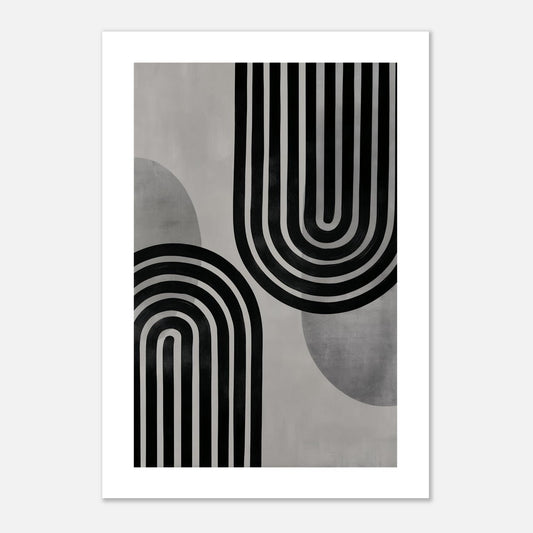 MYSTBIT ART | Linear Gravity Art Print Wall Art