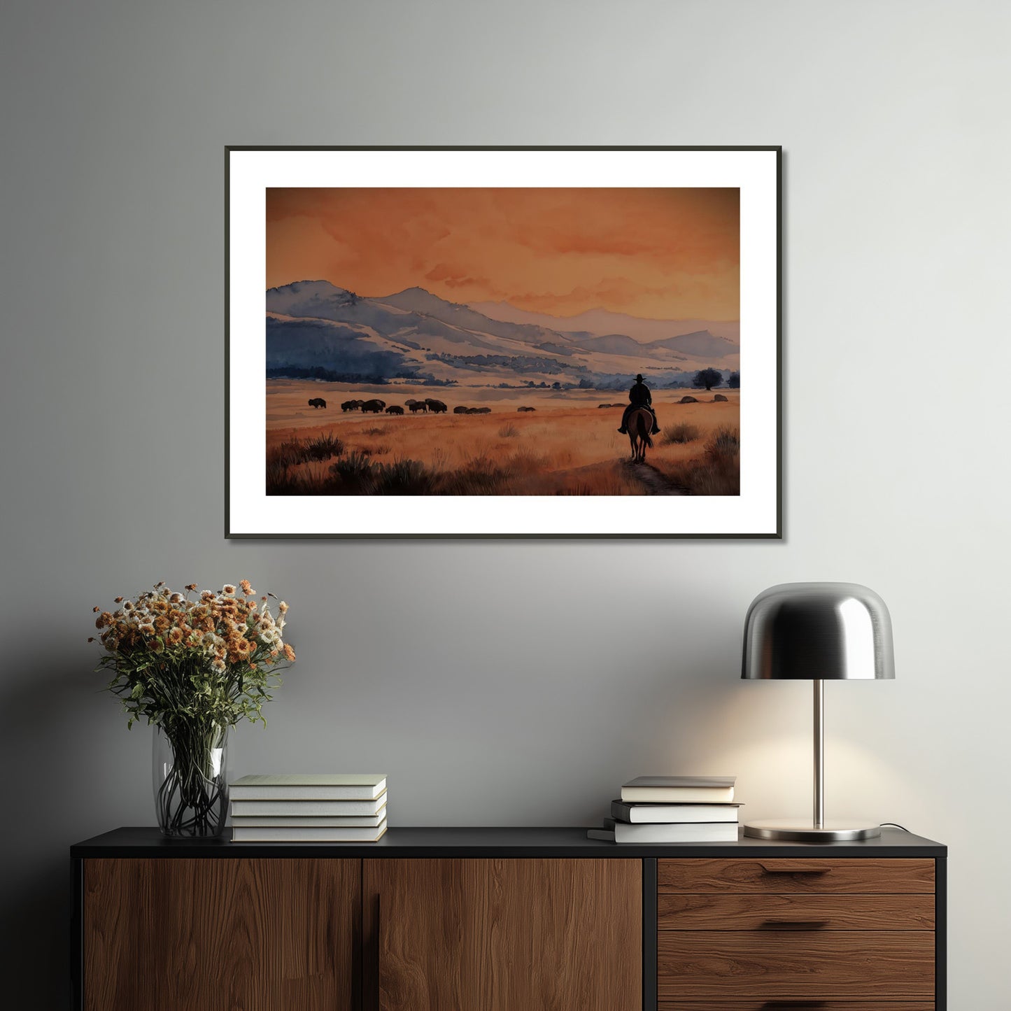 MYSTBIT ART | Lone Rider Art Print Wall Art