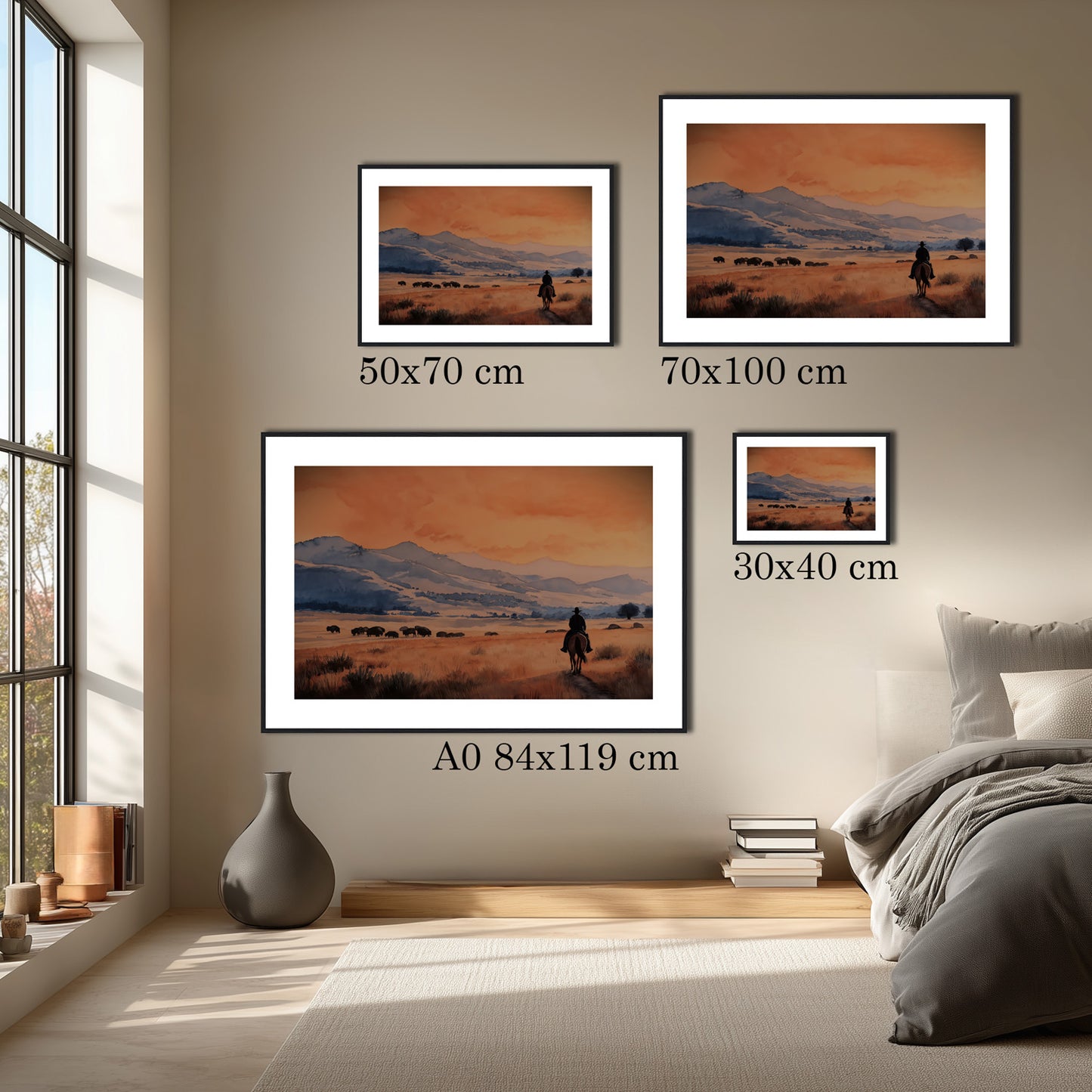 MYSTBIT ART | Lone Rider Art Print Wall Art