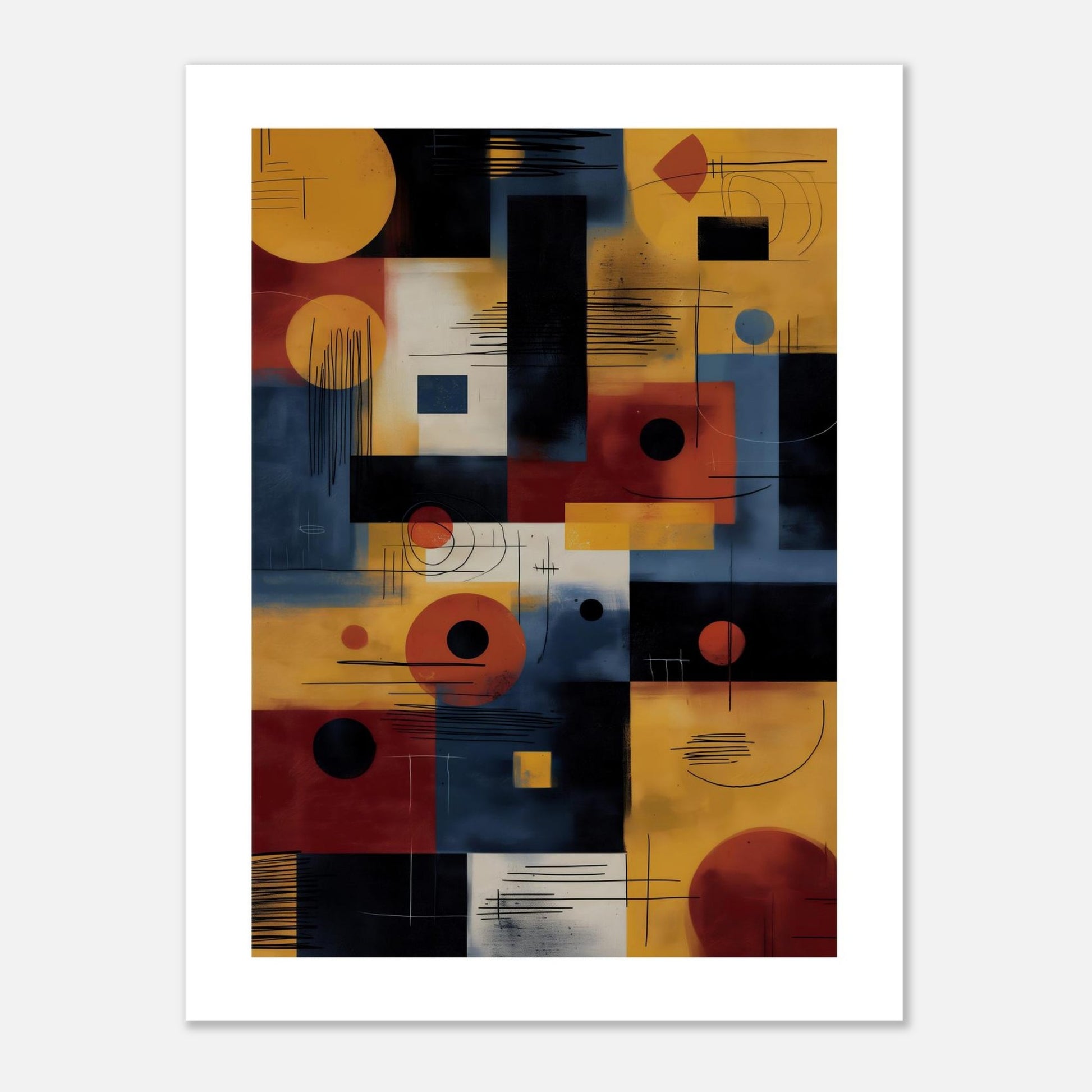 MYSTBIT ART | Midpoint Geometry Art Print Wall Art