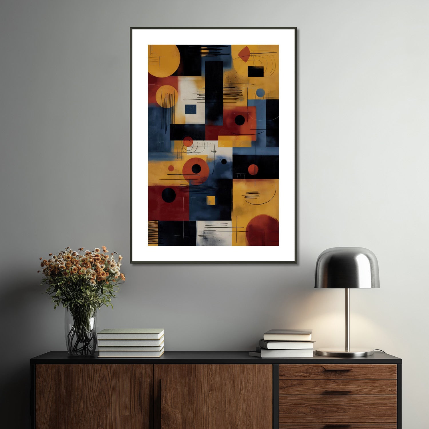 MYSTBIT ART | Midpoint Geometry Art Print Wall Art